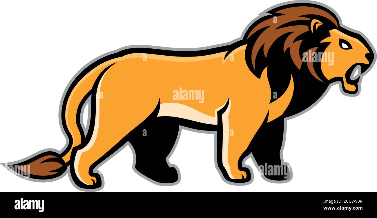 Vector isolated Lion Stock Vector