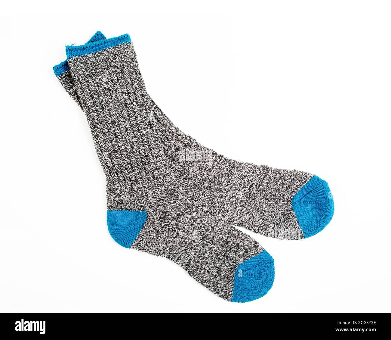 Woolen sport socks for cooler weather. Stock Photo