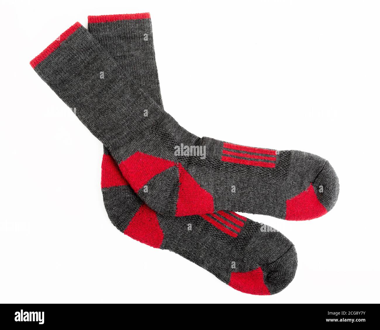Woolen sport socks for cooler weather. Stock Photo