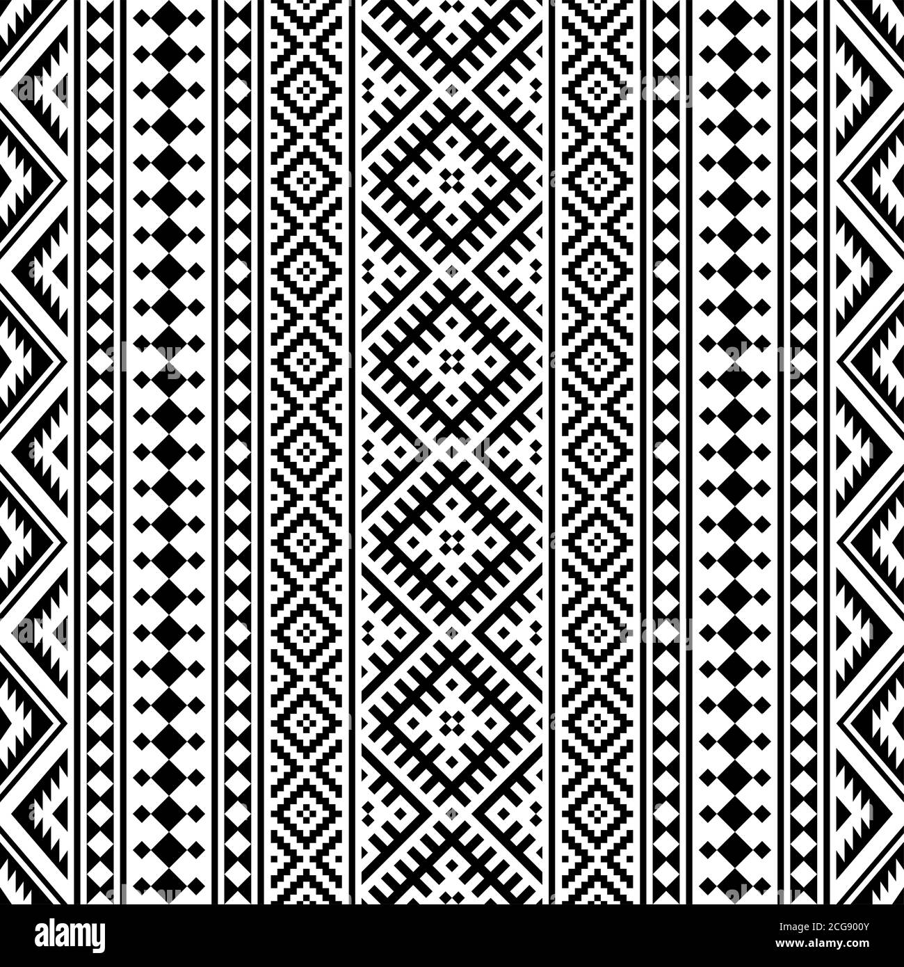 Seamless ethnic pattern texture background design vector Stock Photo ...