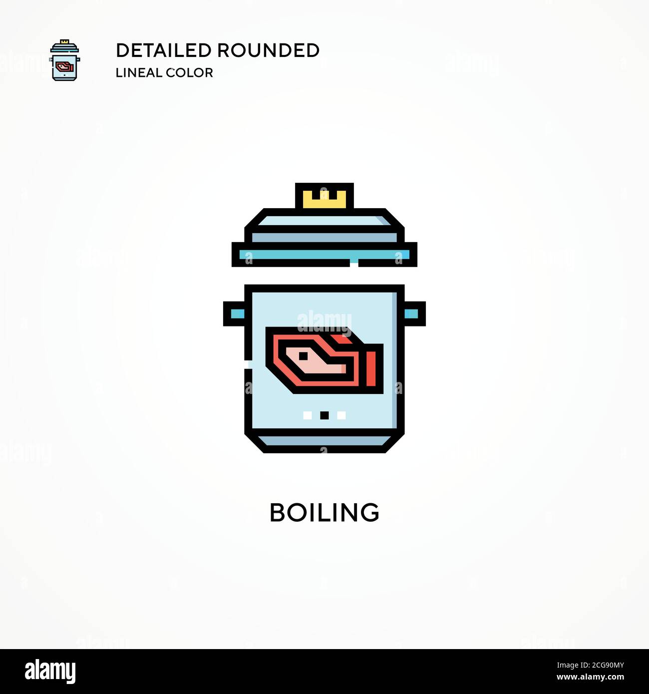 Boiling vector icon. Modern vector illustration concepts. Easy to edit ...