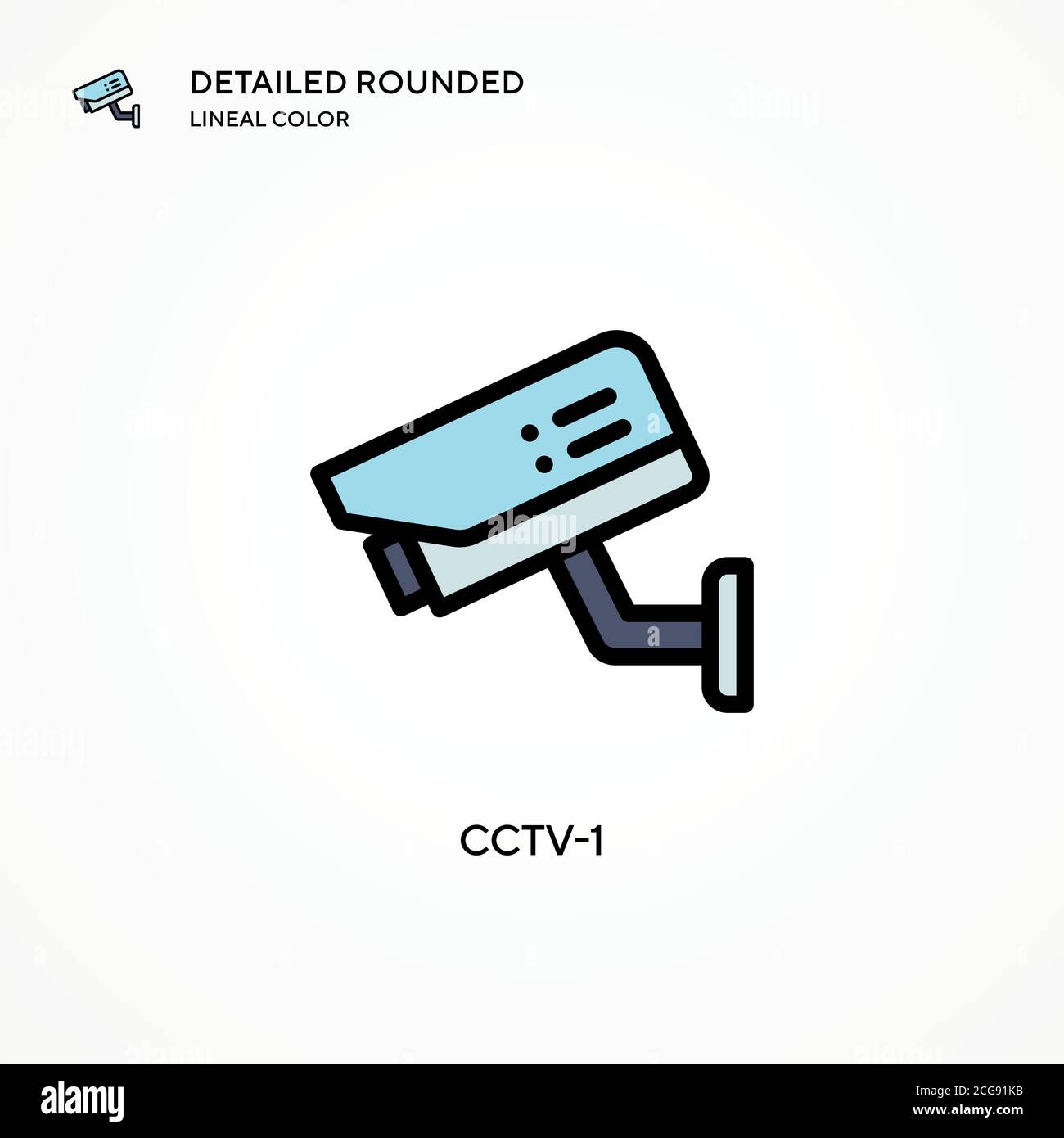 Cctv-1 vector icon. Modern vector illustration concepts. Easy to edit and customize. Stock Vector