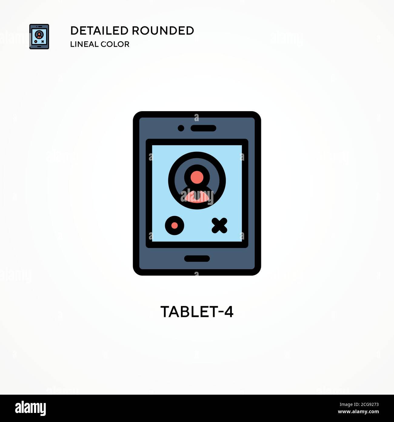 Tablet-4 vector icon. Modern vector illustration concepts. Easy to edit ...