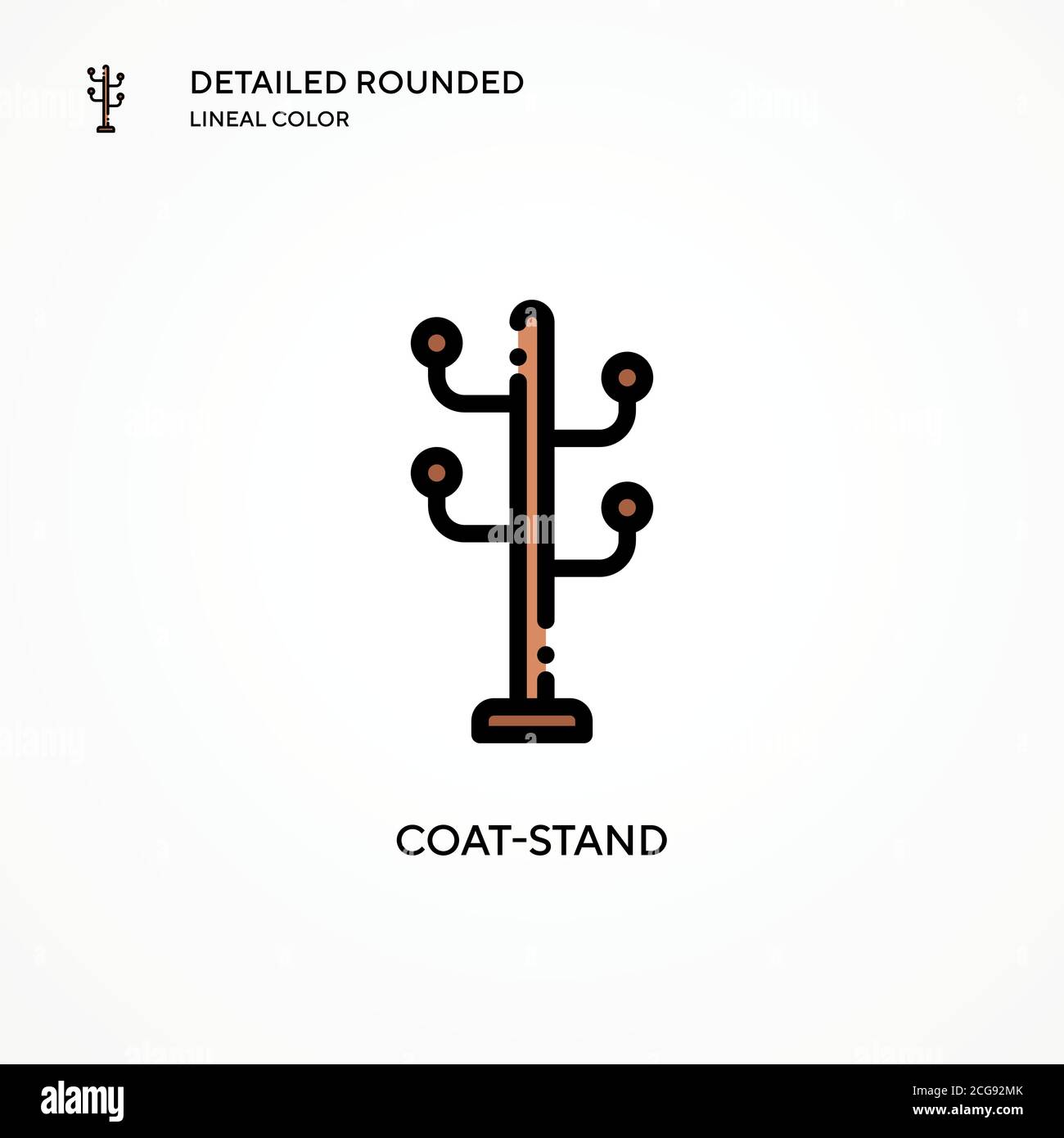 Coatstand vector icon. Modern vector illustration concepts. Easy to