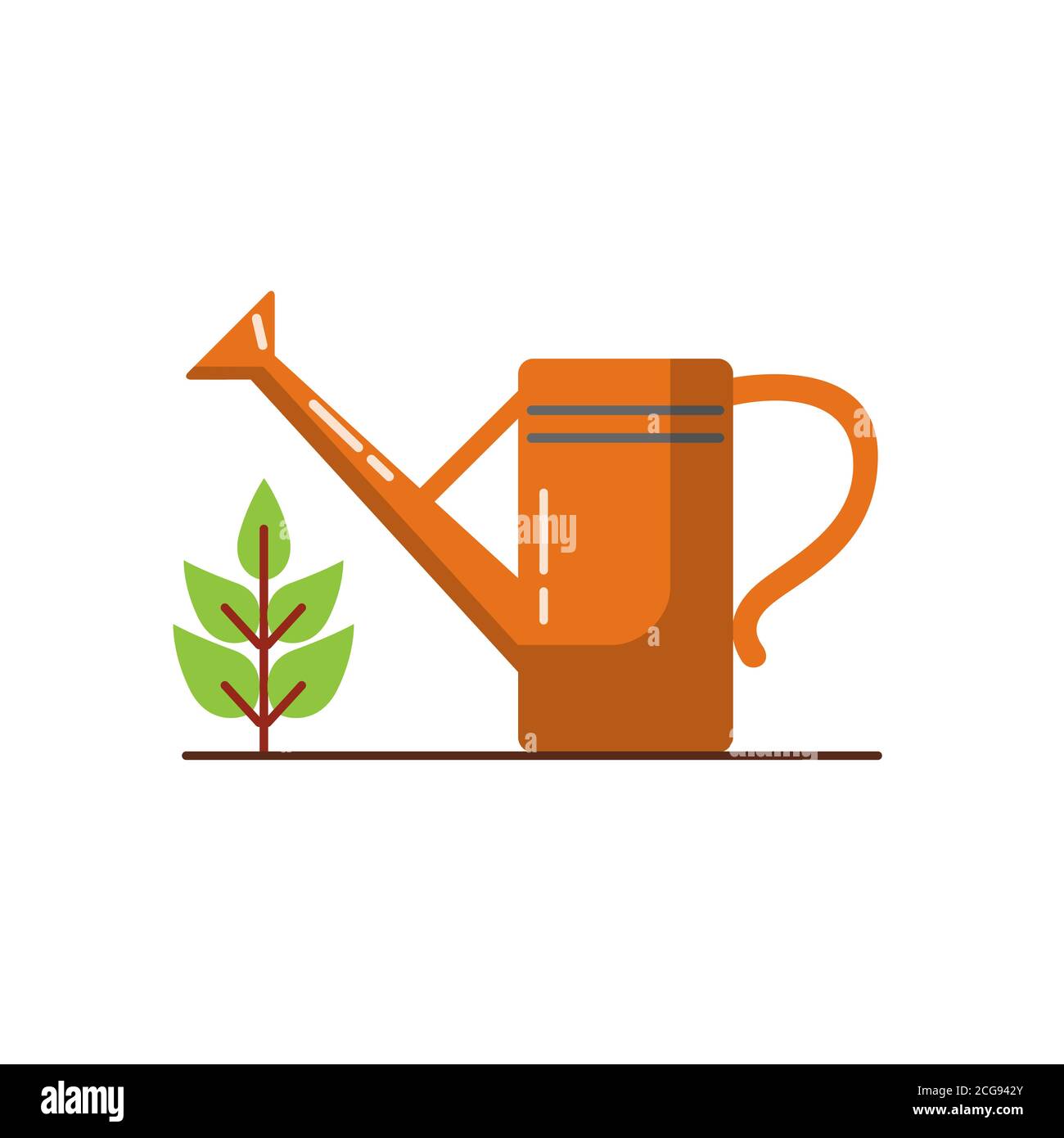 Watering can icon in flat style Stock Vector Image & Art - Alamy