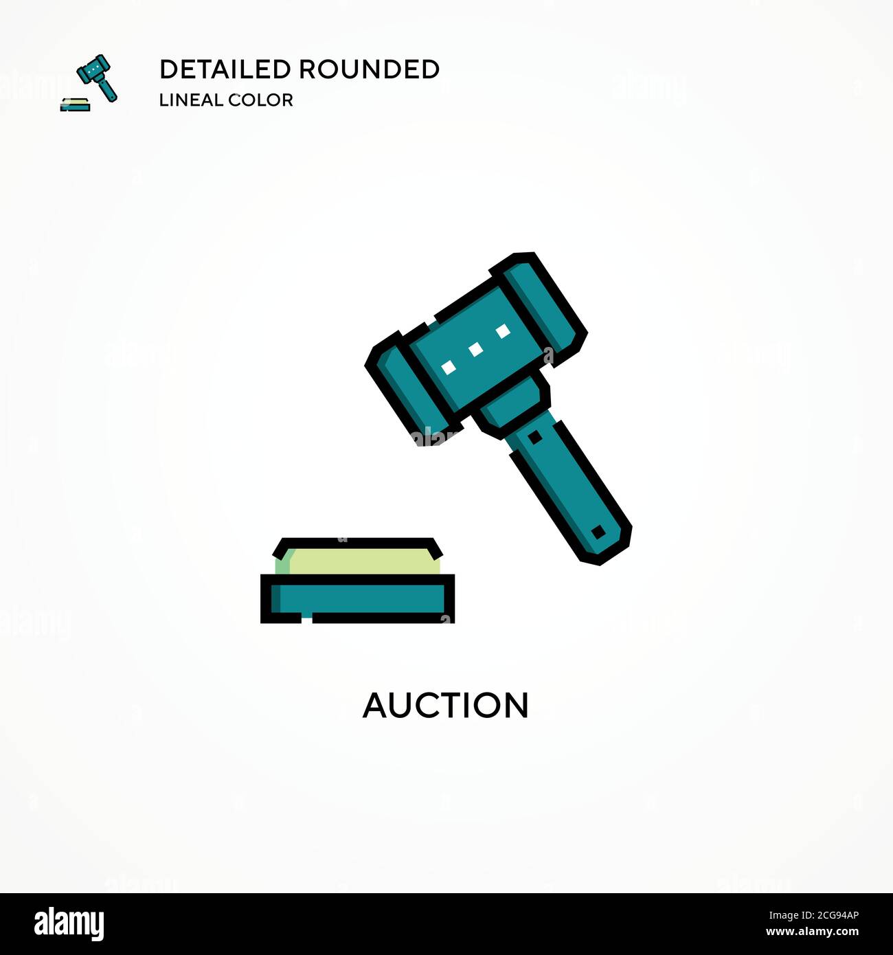 Auction vector icon. Modern vector illustration concepts. Easy to edit ...