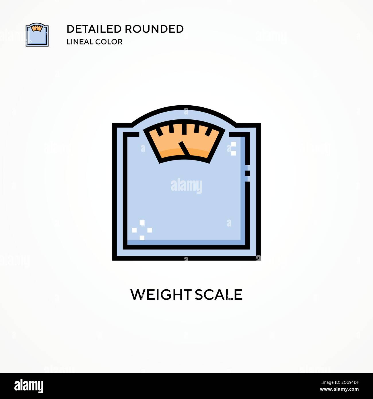 Weight scale vector icon. Modern vector illustration concepts. Easy to ...
