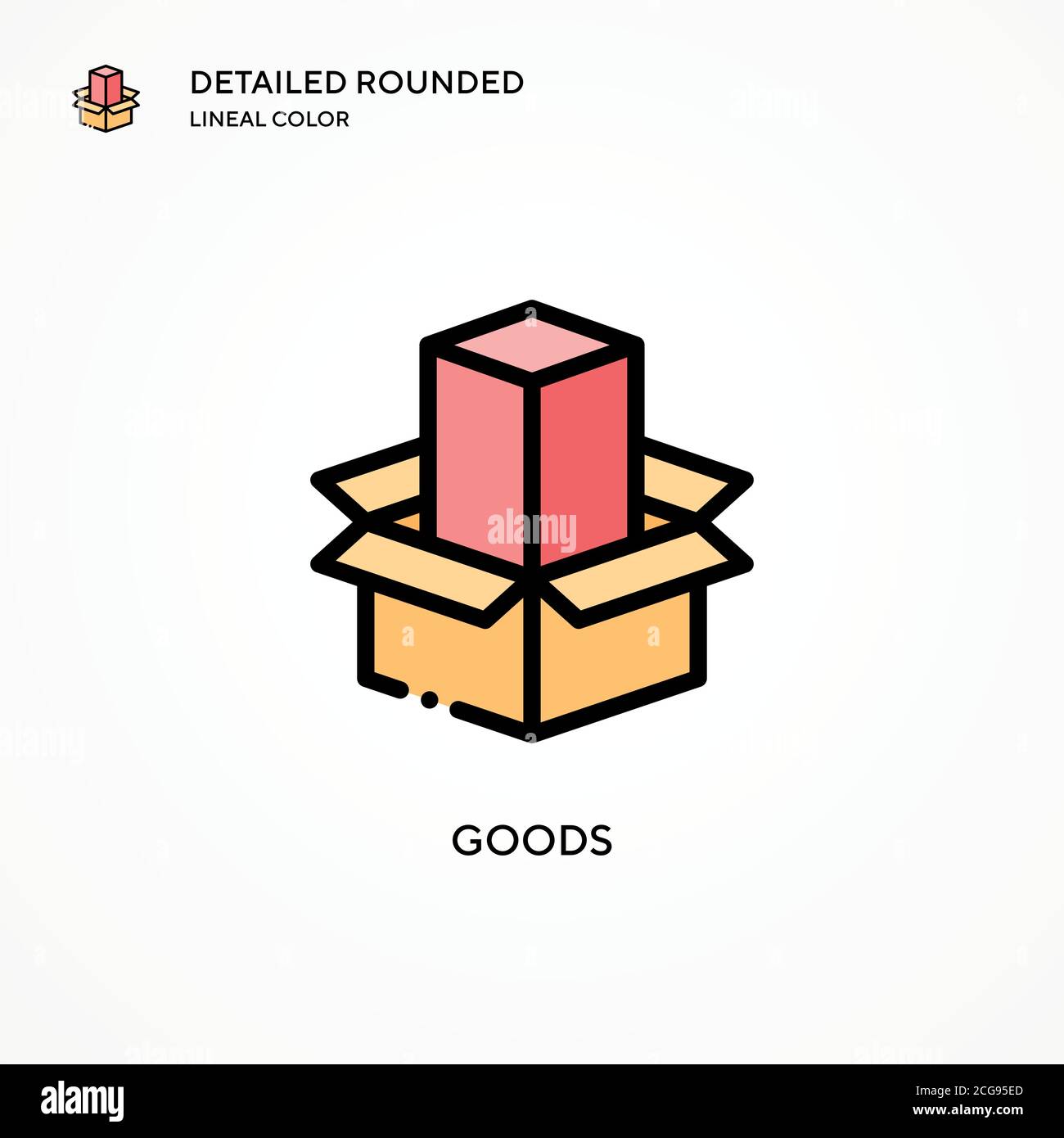 Goods vector icon. Modern vector illustration concepts. Easy to edit ...