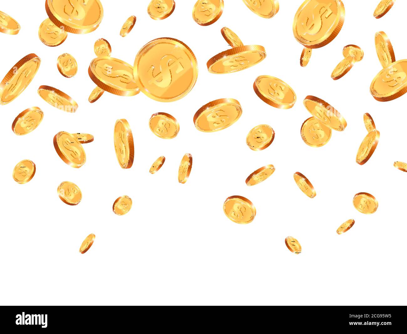 Falling Coins Animation