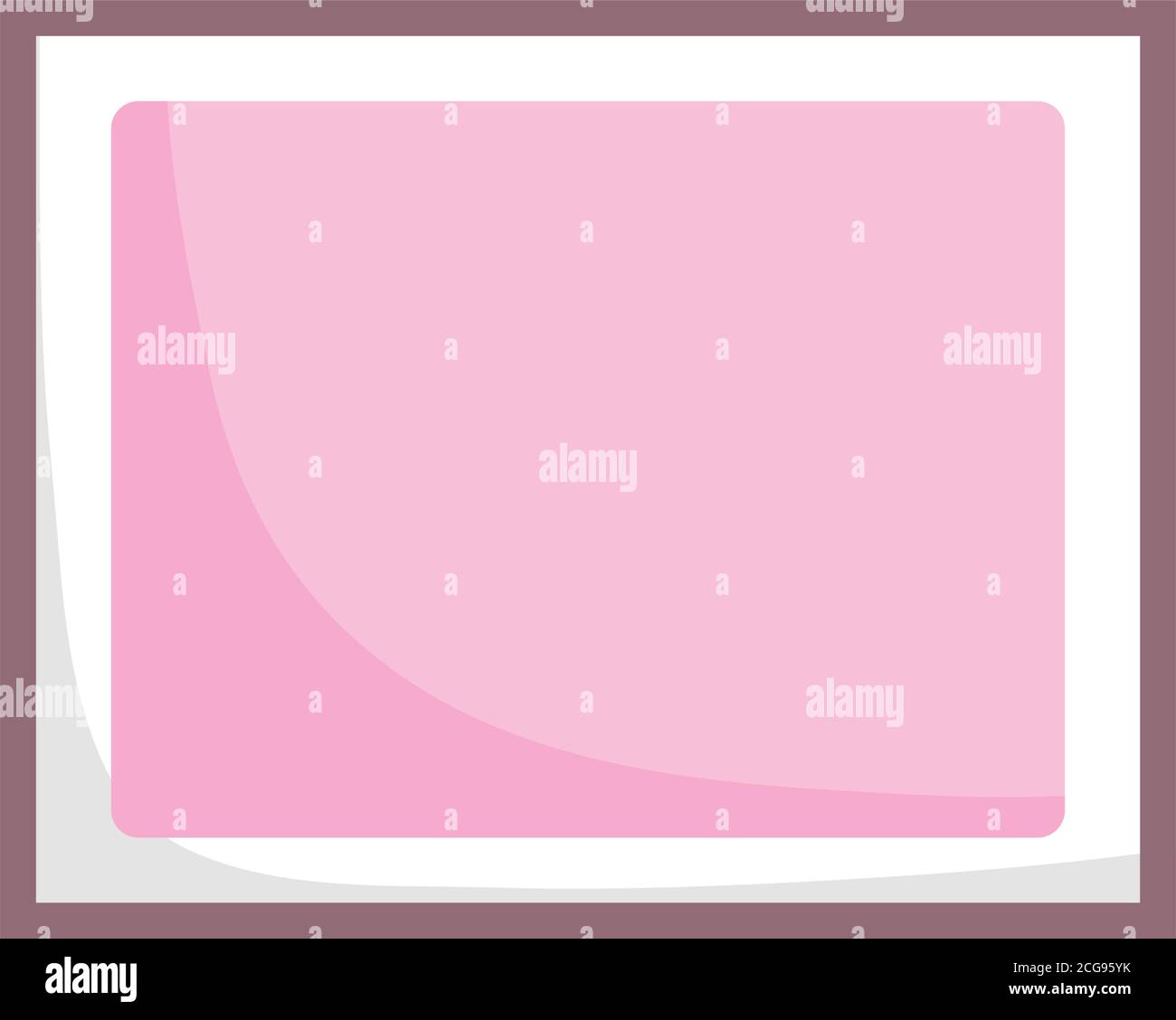 rectangle frame pink background decoration isolated design vector