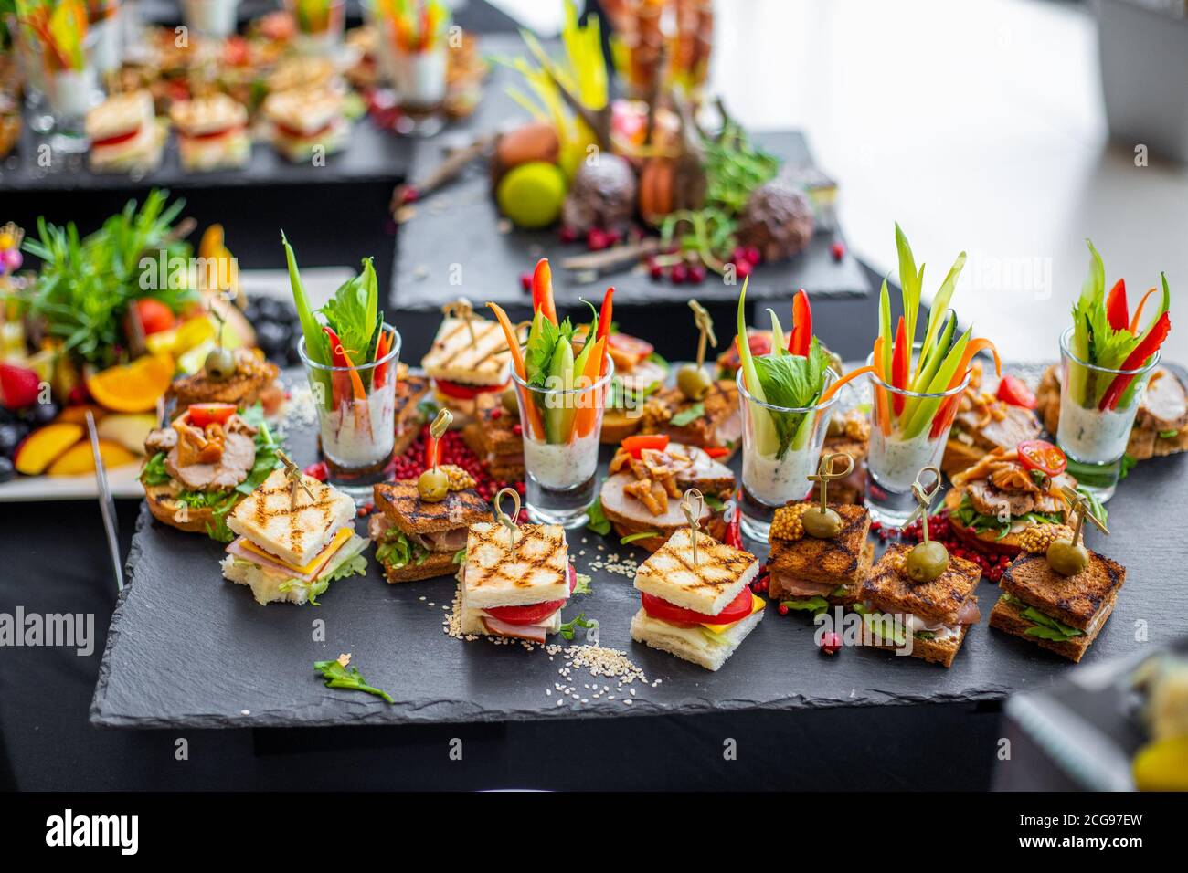 Catering service for guests. Luxury food Stock Photo Alamy