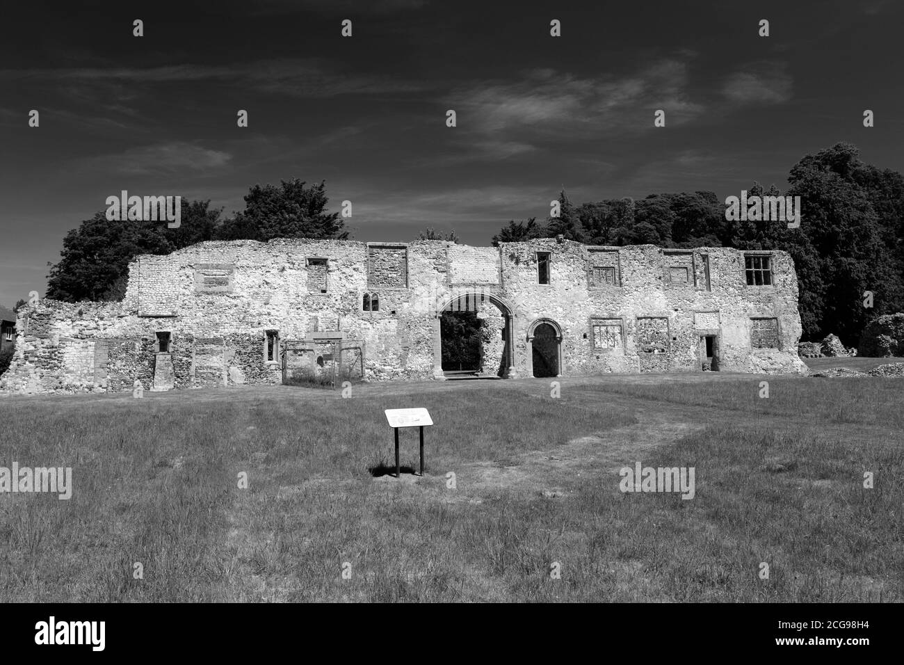 The ruins of Thetford Priory, one of the most important East Anglian