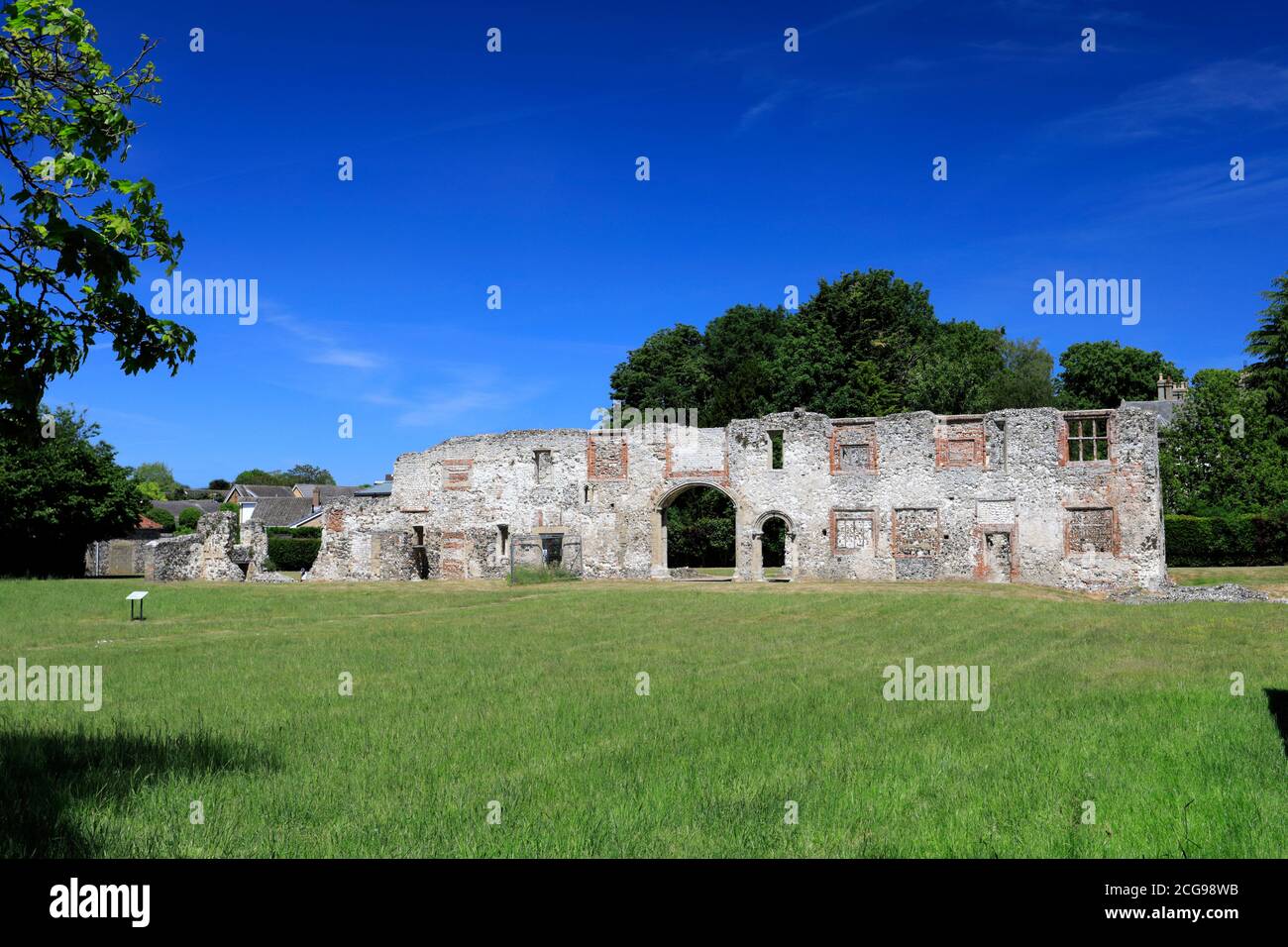 The ruins of Thetford Priory, one of the most important East Anglian