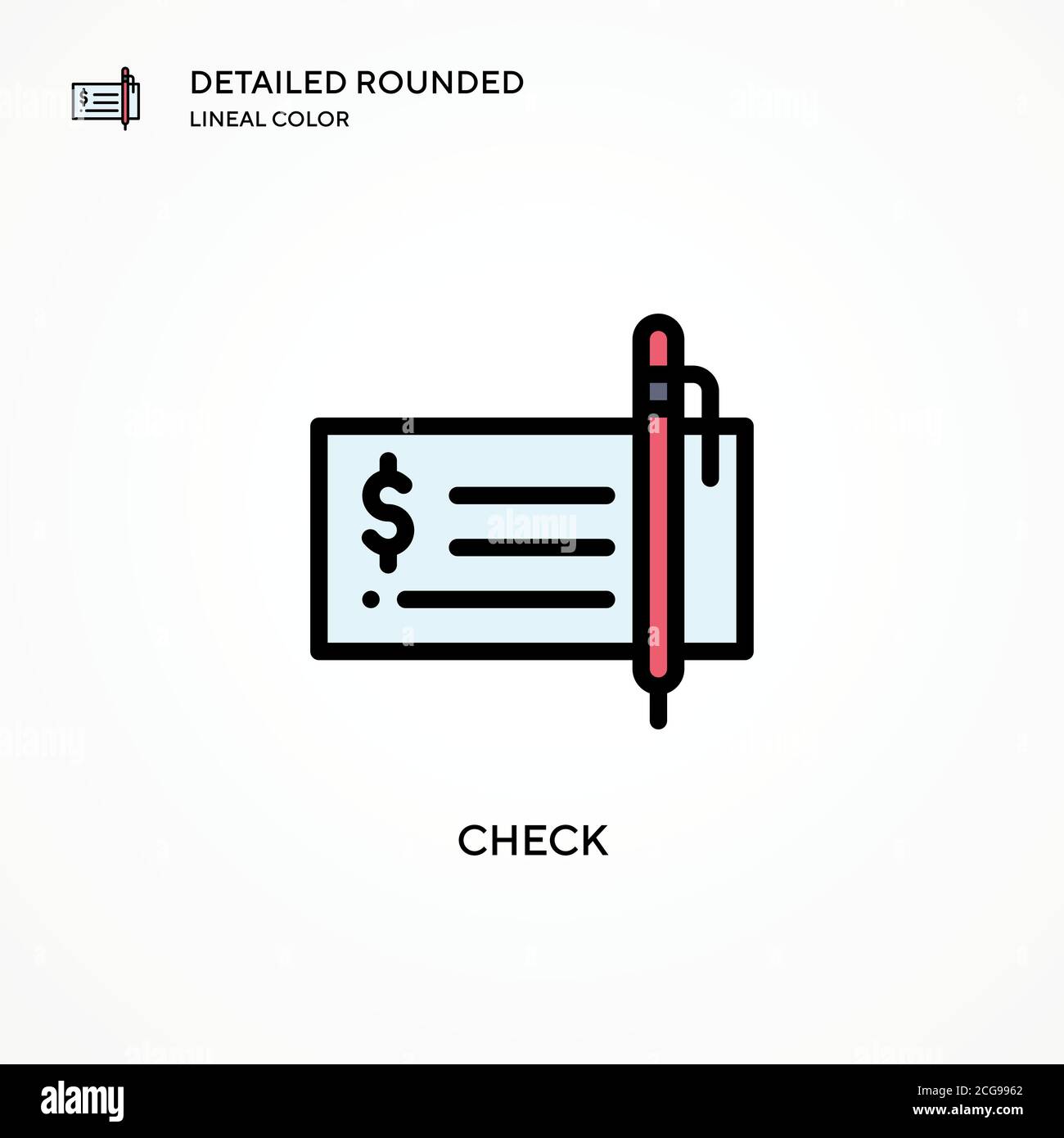 Check vector icon. Modern vector illustration concepts. Easy to edit ...