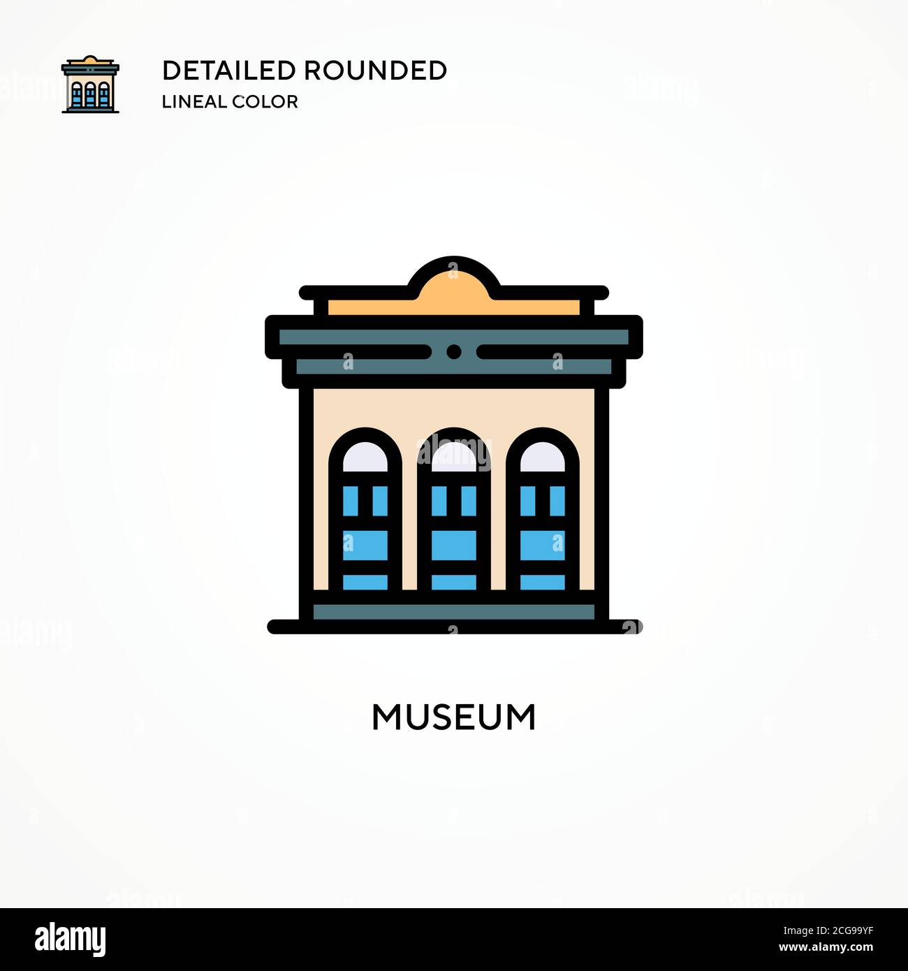Museum vector icon. Modern vector illustration concepts. Easy to edit ...