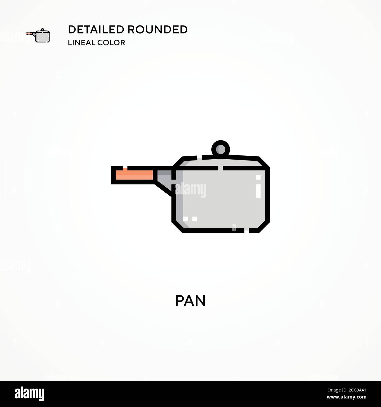 Pan vector icon. Modern vector illustration concepts. Easy to edit and ...