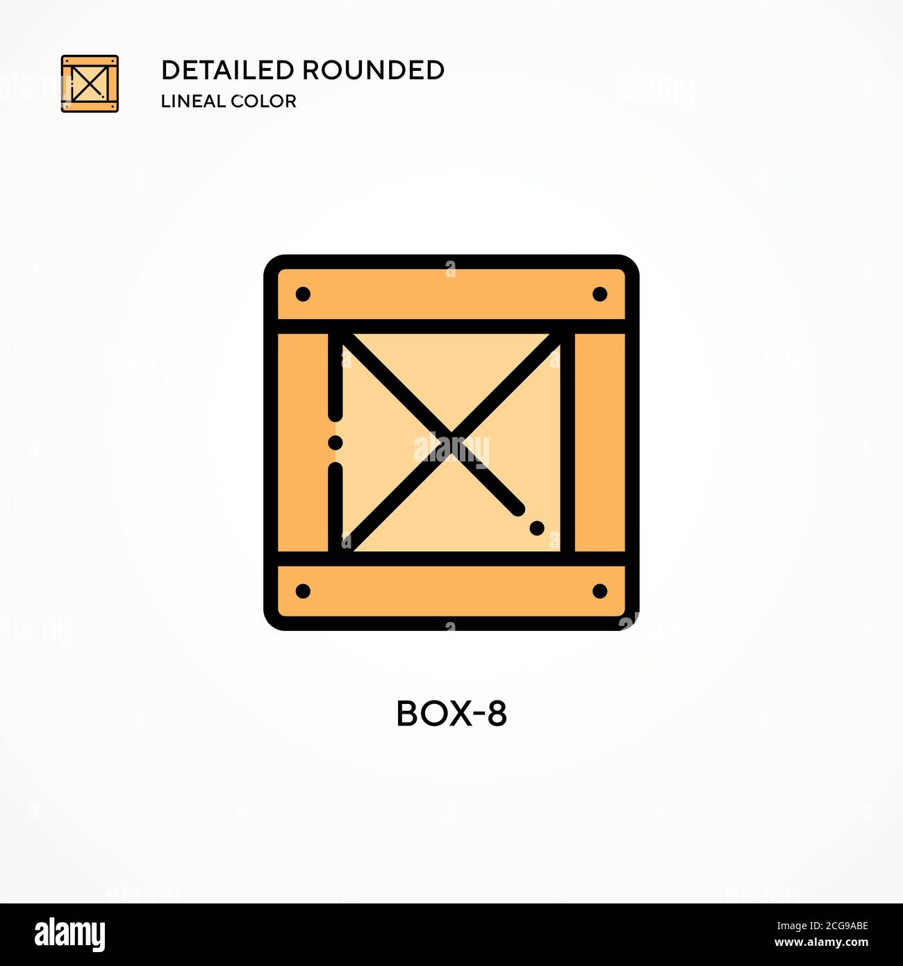 Box-8 vector icon. Modern vector illustration concepts. Easy to edit ...