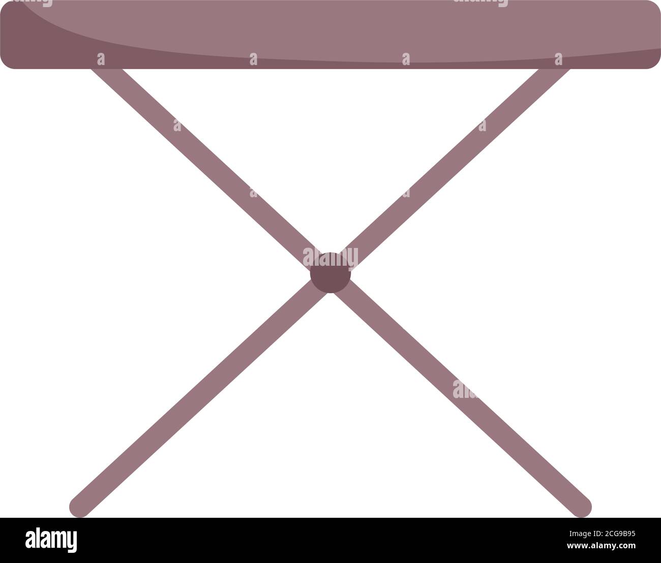 empty table furniture isolated design white background vector ...