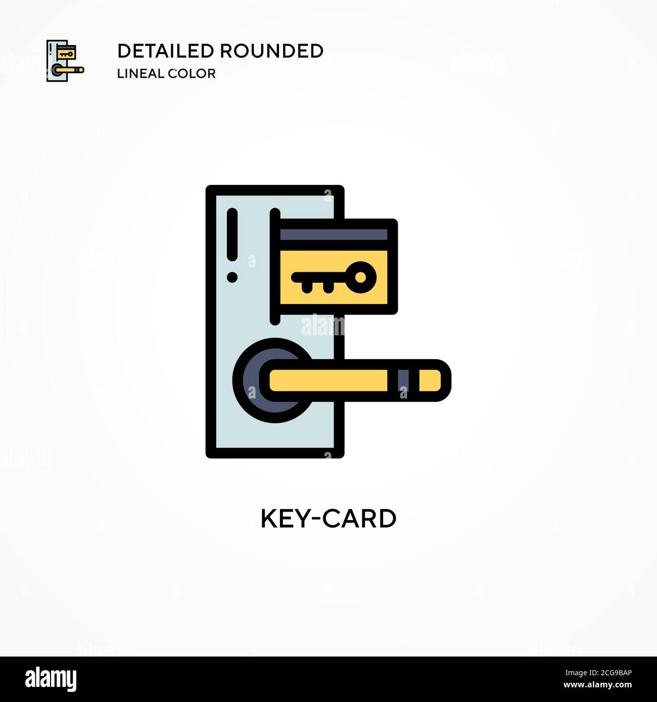 Keycard vector icon. Modern vector illustration concepts. Easy to edit