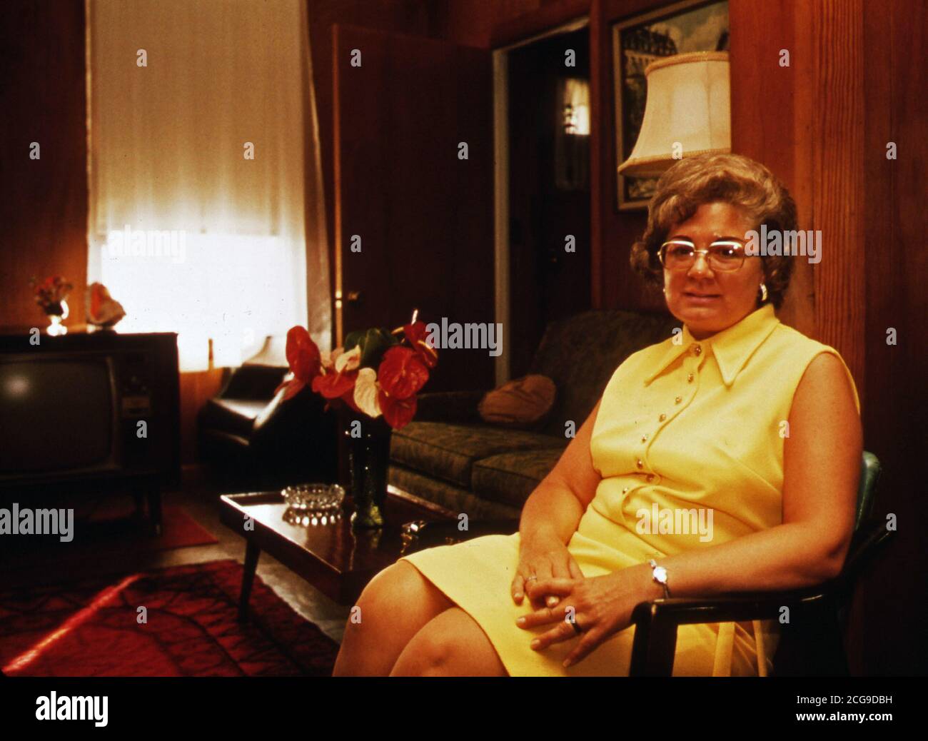 1970s living room hi-res stock photography and images - Alamy