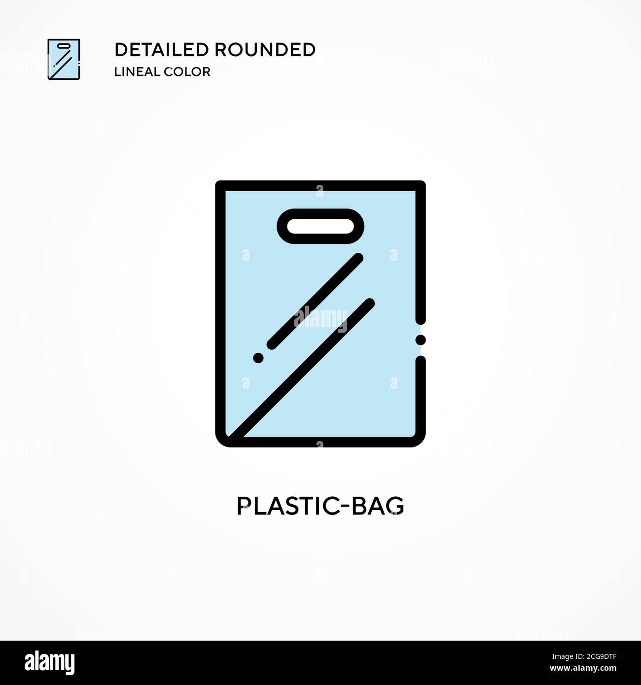 Plasticbag vector icon. Modern vector illustration concepts. Easy to