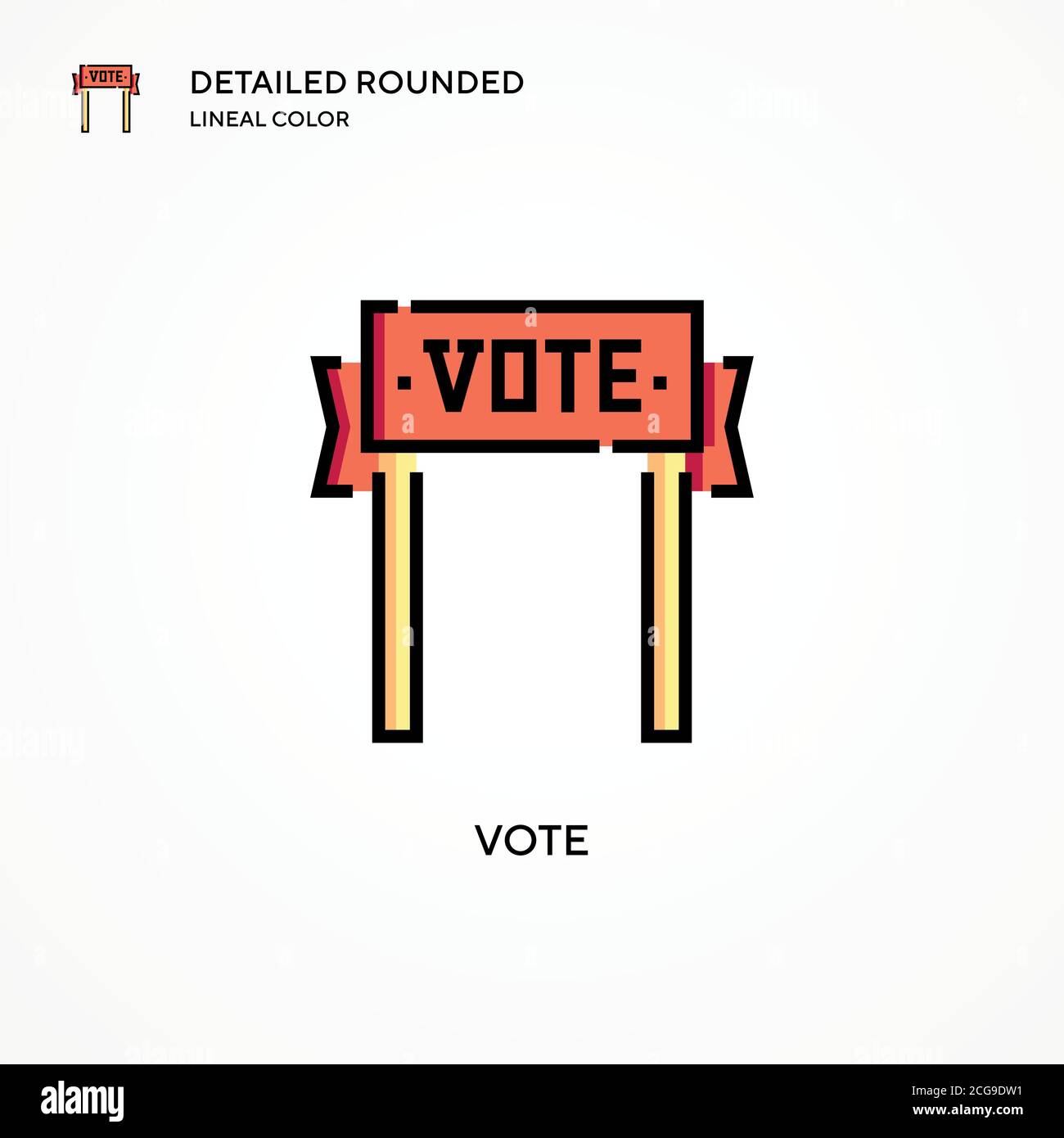 Vote vector icon. Modern vector illustration concepts. Easy to edit and ...