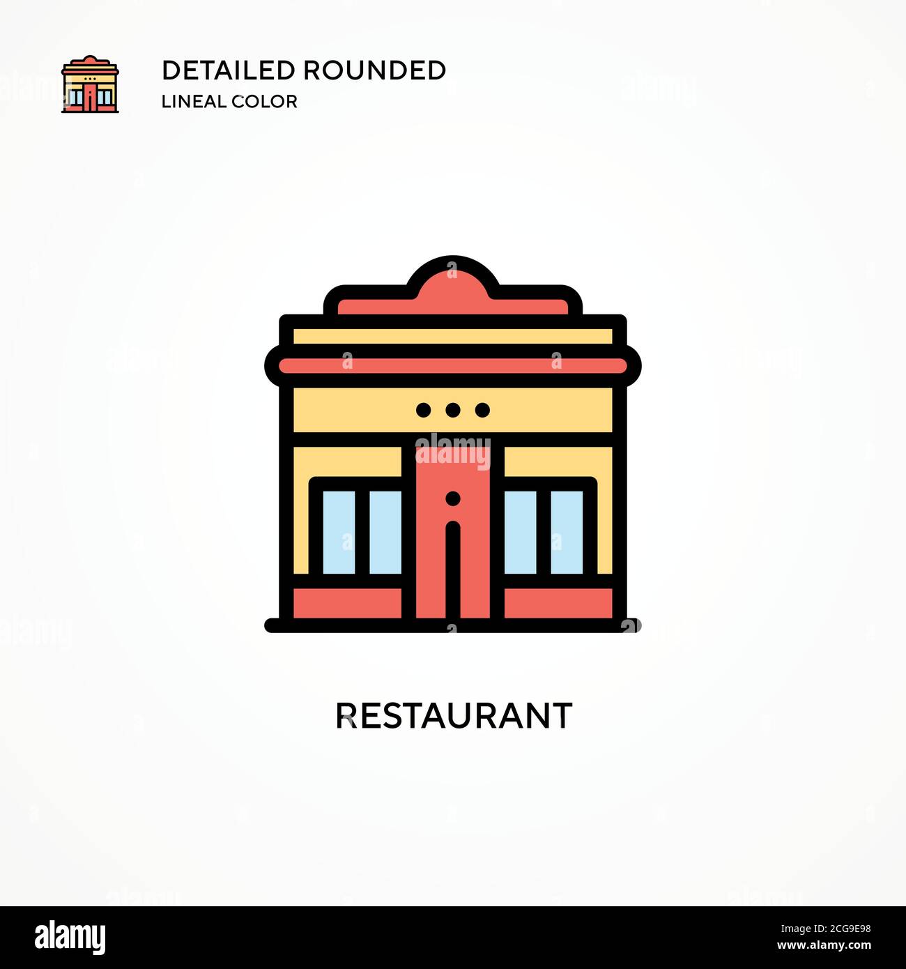 Restaurant vector icon. Modern vector illustration concepts. Easy to ...