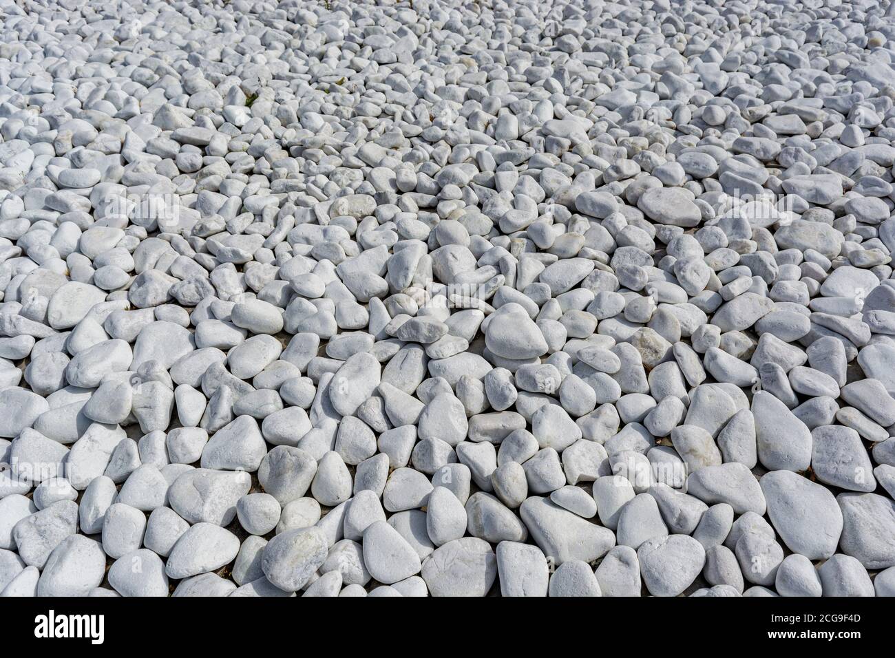 White decorative round stones, Background and texture Stock Photo Alamy
