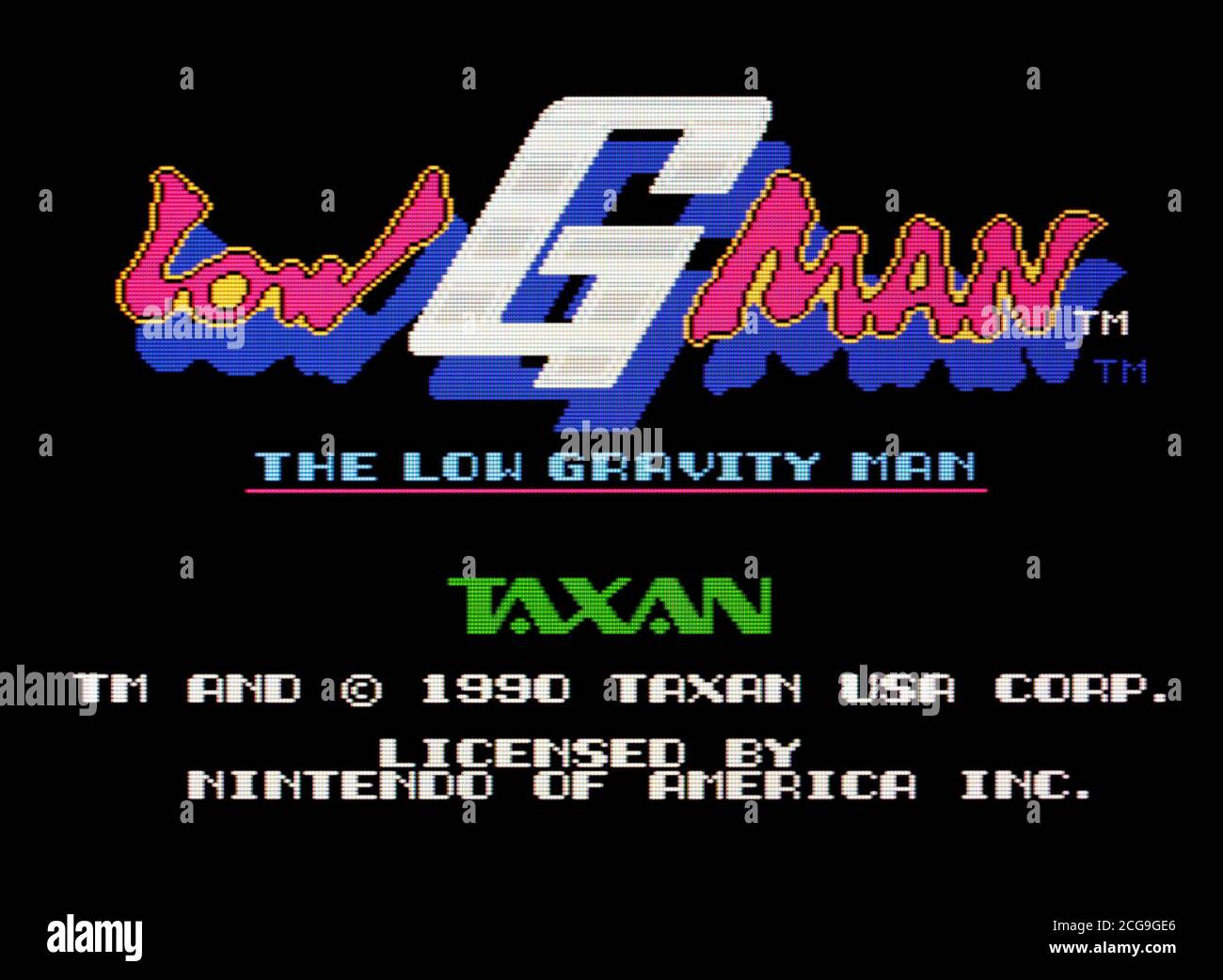 Low G Man - Nintendo Entertainment System - NES Videogame - Editorial use  only Stock Photo - Alamy