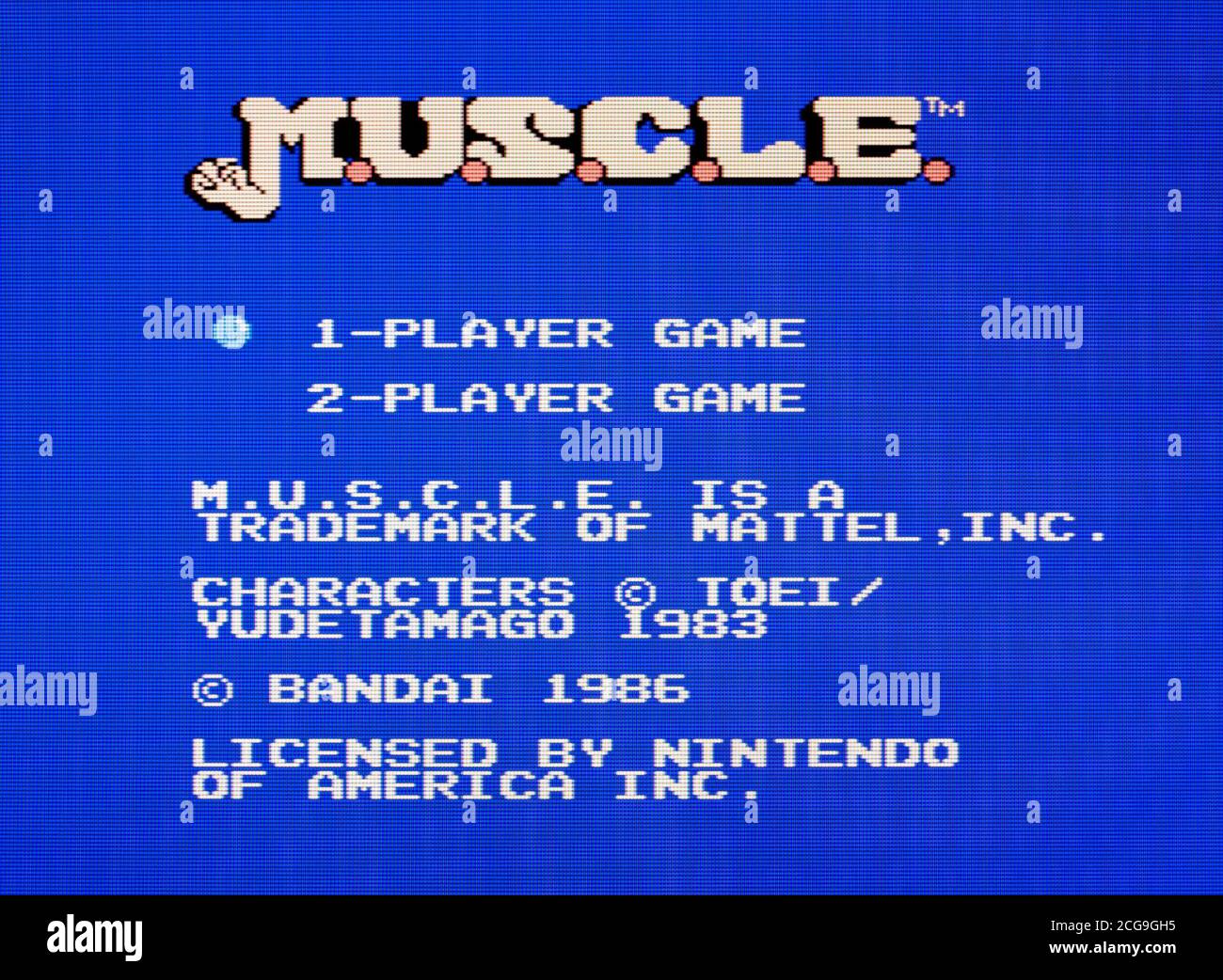 Muscle - Nintendo Entertainment System - NES Videogame - Editorial use only Stock Photo