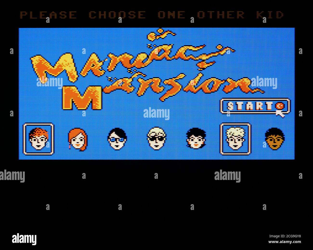 Maniac Mansion - Nintendo Entertainment System - NES Videogame - Editorial use only Stock Photo