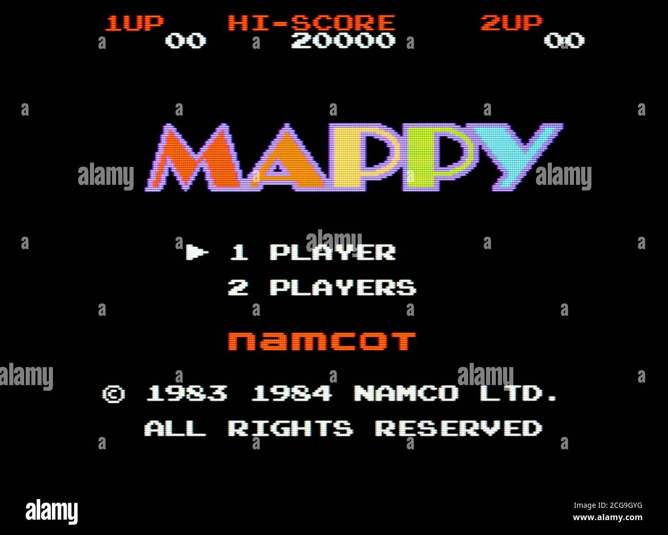 Mappy - Nintendo Entertainment System - NES Videogame - Editorial use only Stock Photo