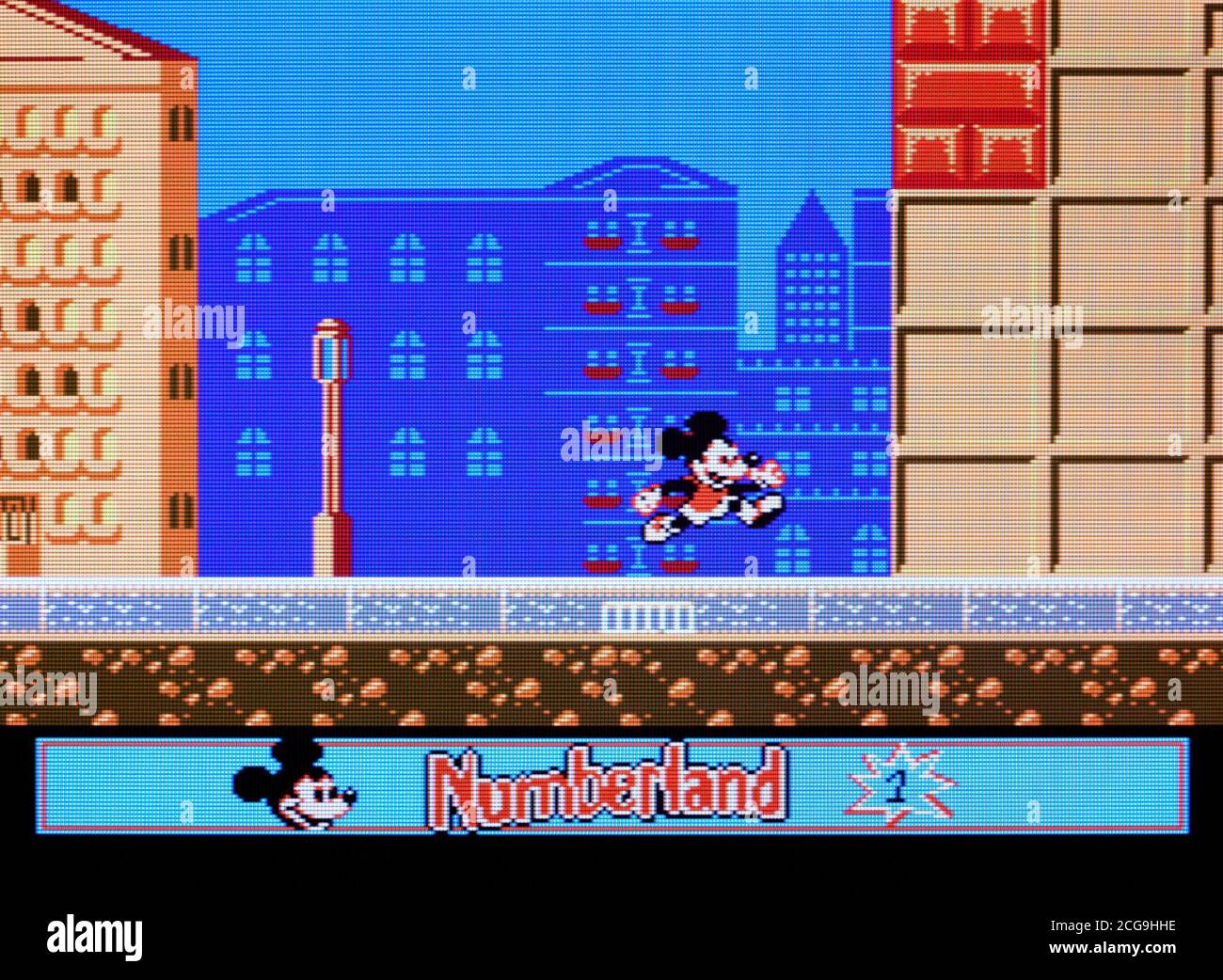 Mickey's Adventures in Numberland - Nintendo Entertainment System - NES Videogame - Editorial use only Stock Photo
