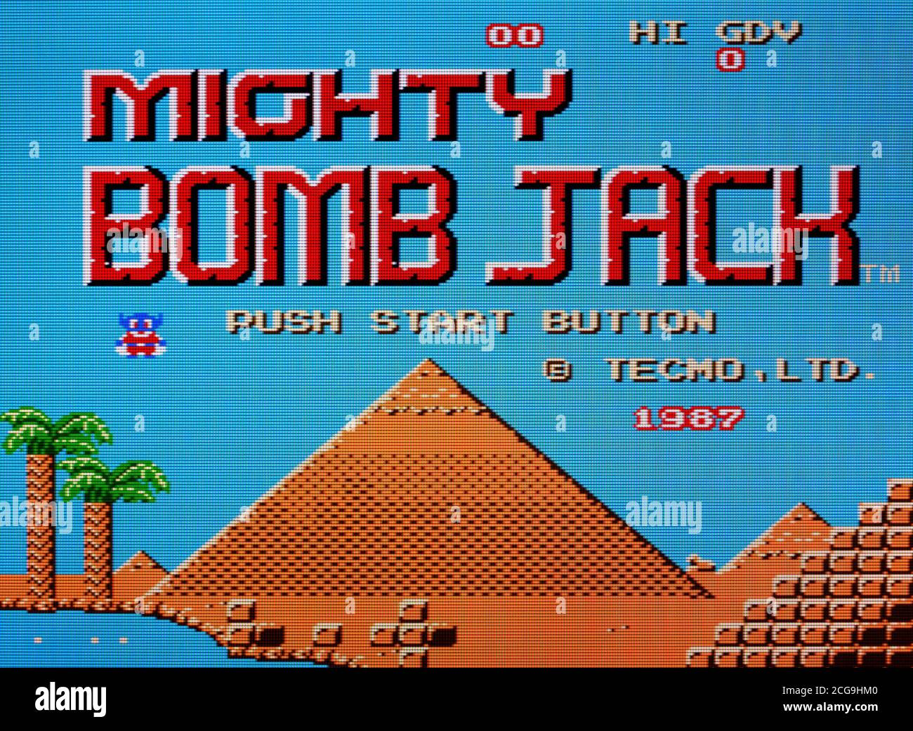 Bomb Jack - Nintendo Entertainment System - NES Videogame - use only Stock Photo - Alamy