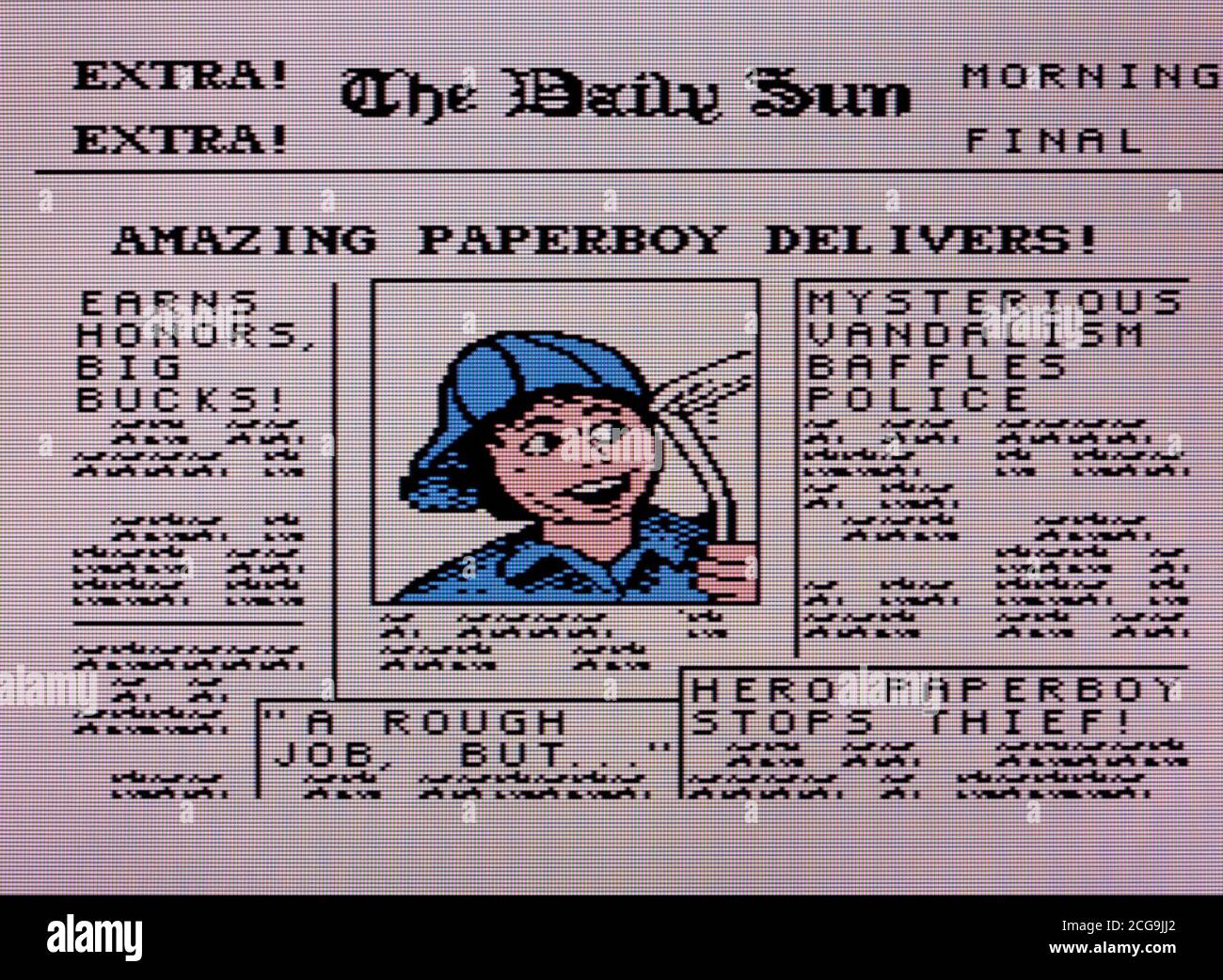 Paperboy - Nintendo Entertainment System - NES Videogame - Editorial use only Stock Photo