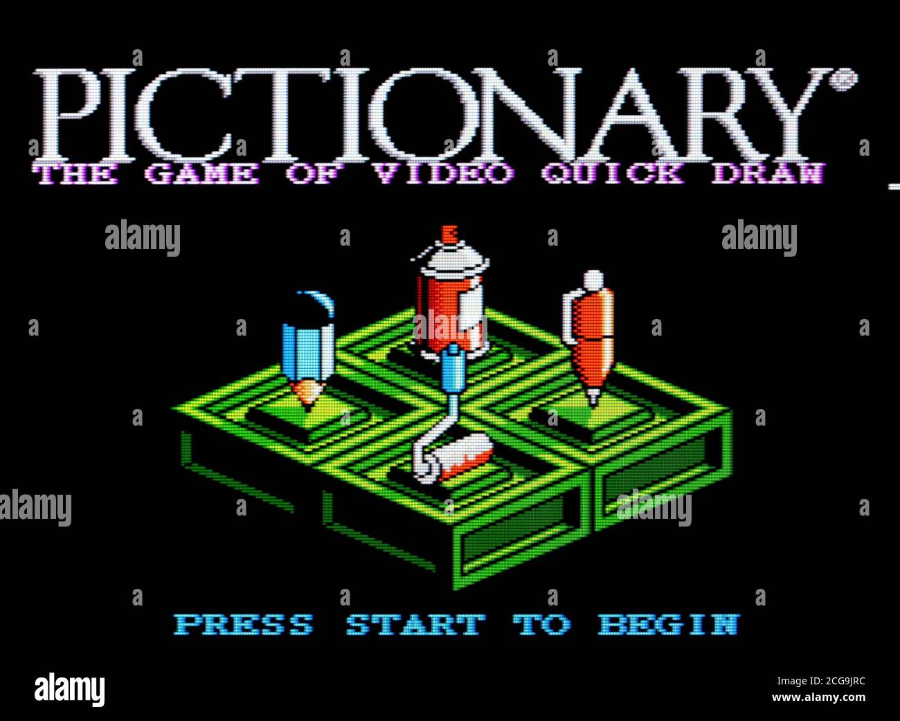 Pictionary - Nintendo Entertainment System - NES Videogame - Editorial use only Stock Photo