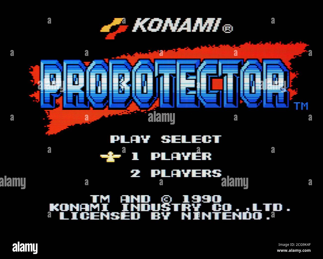 Probotector - Nintendo Entertainment System - NES Videogame - Editorial use only Stock Photo