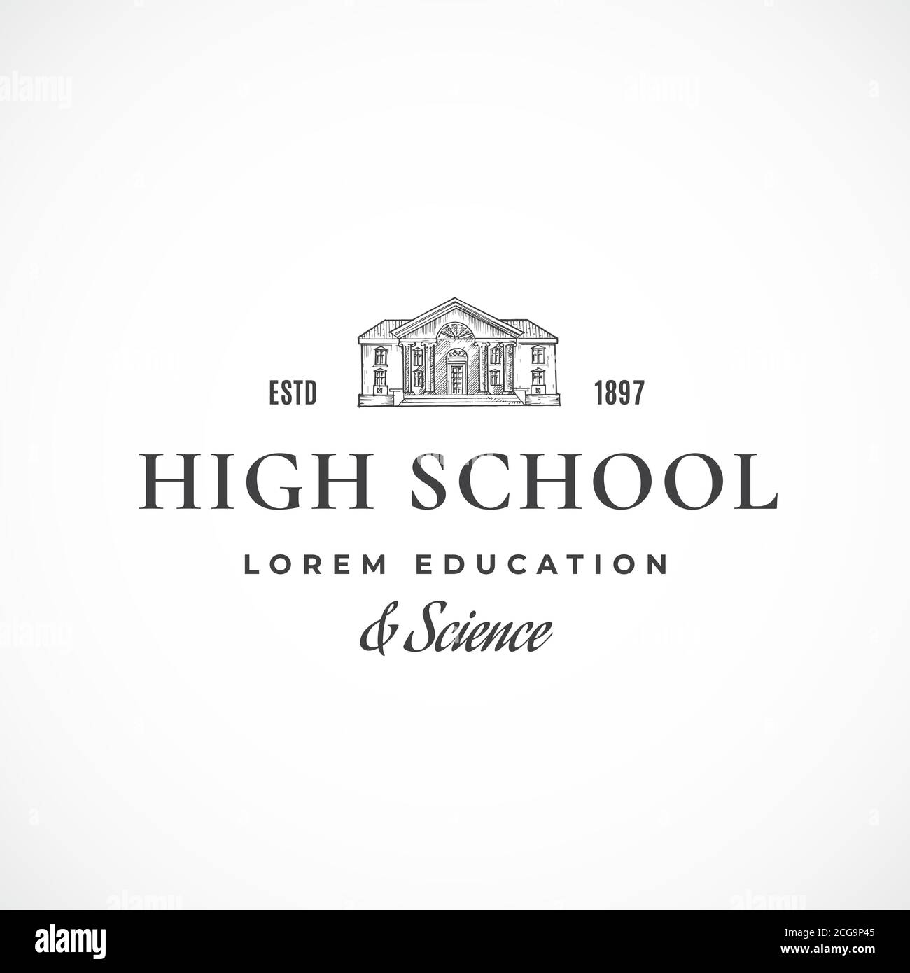 School logo hi-res stock photography and images - Alamy
