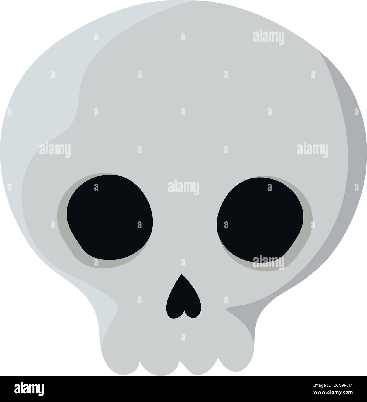 Halloween skull cartoon vector design Stock Vector Image & Art - Alamy