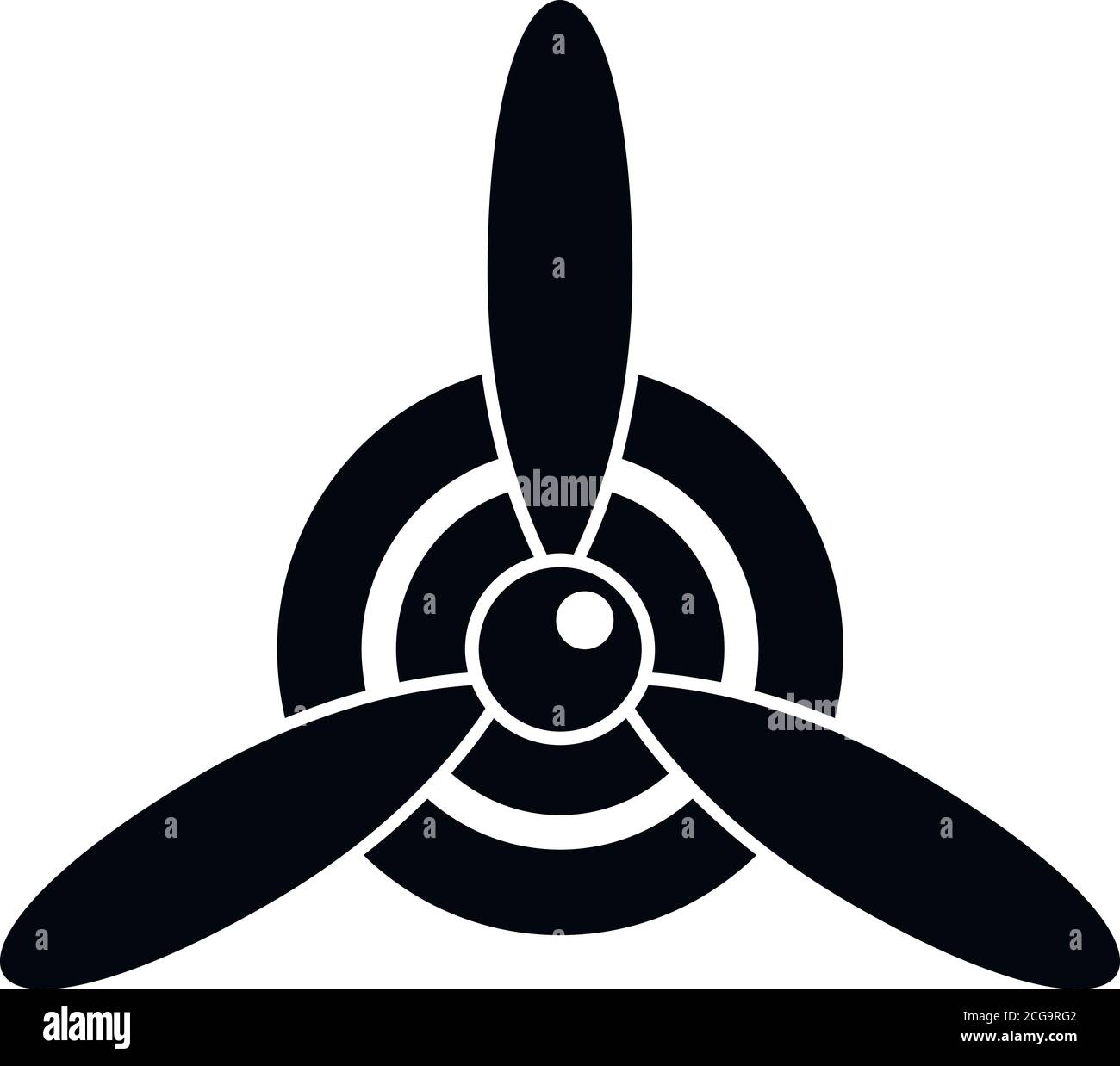 Aircraft repair motor propeller icon. Simple illustration of aircraft ...