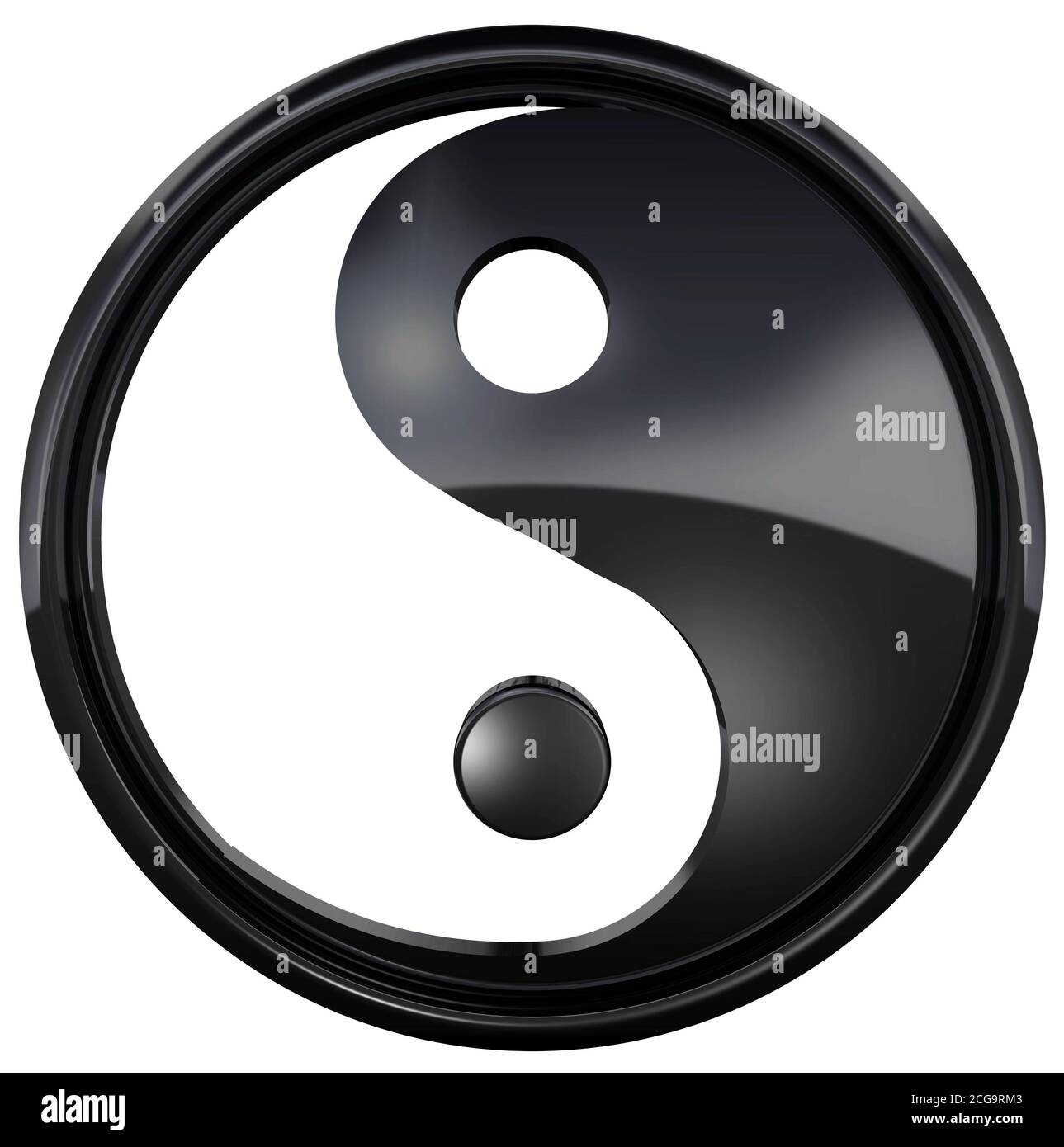 Yin yang symbol 3d rendering hi-res stock photography and images - Page 2 -  Alamy