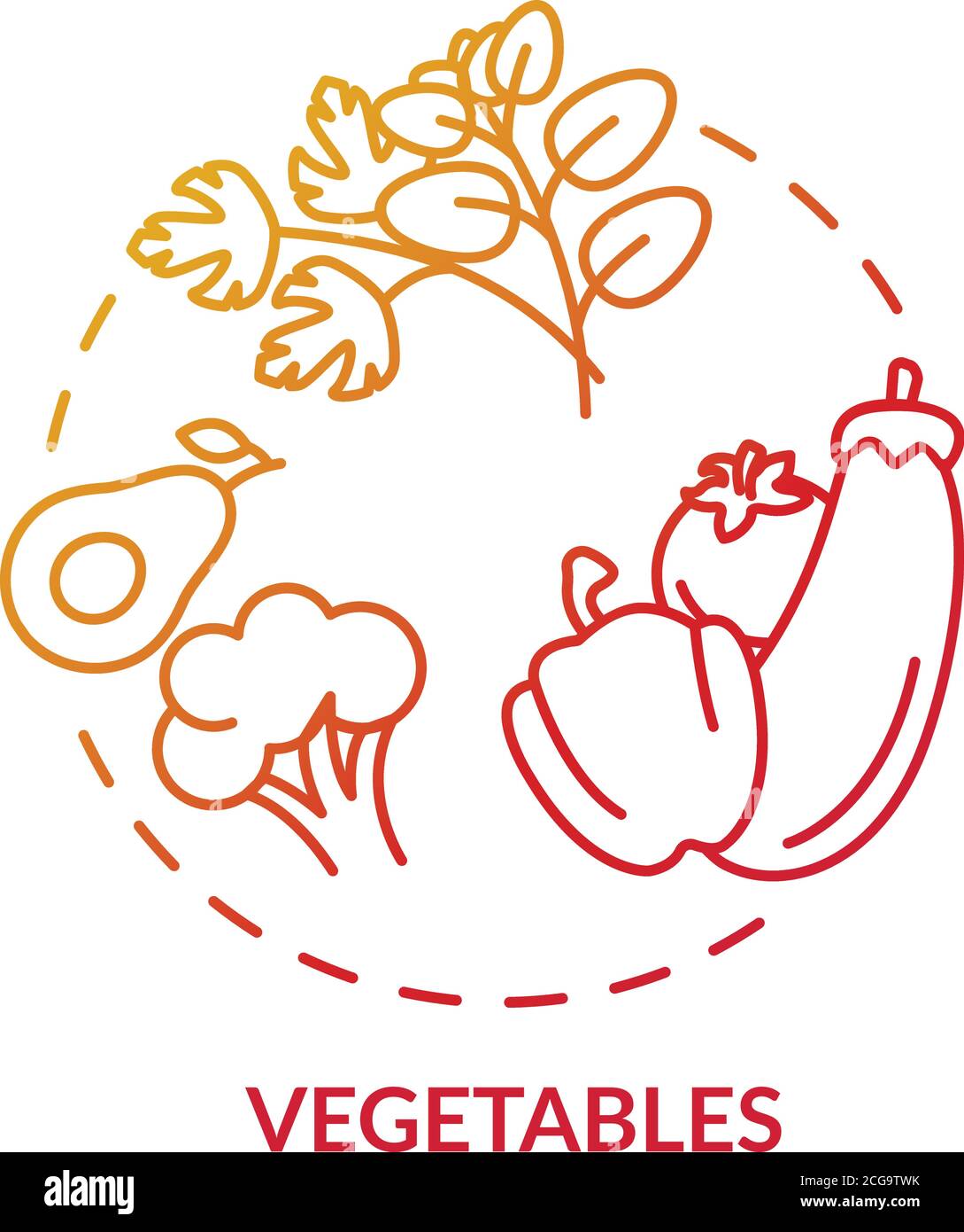 Vegetables concept icon Stock Vector Image & Art - Alamy