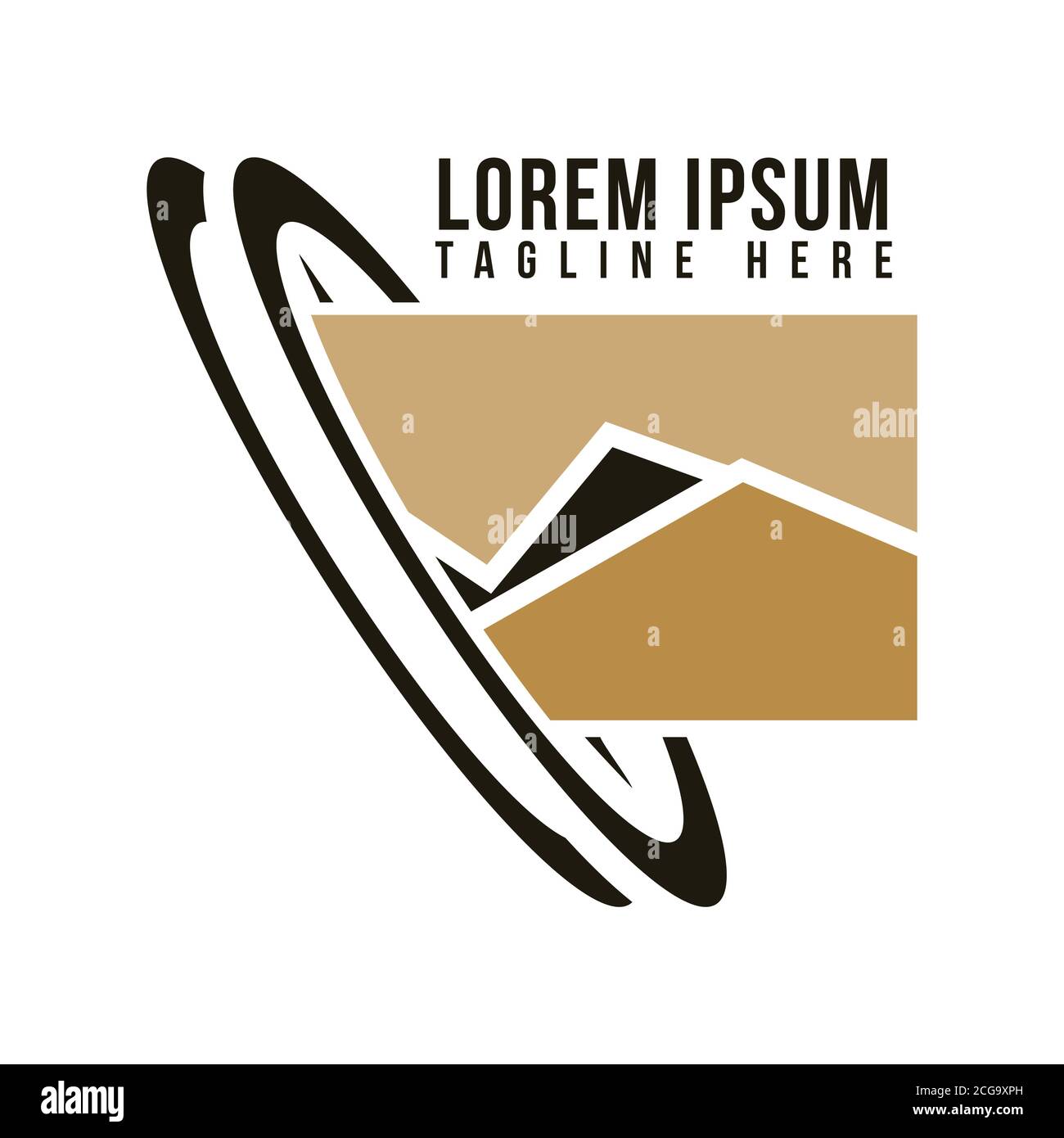 Abstract design mountain for element design. Vector illustration EPS.8 EPS.10 Stock Vector