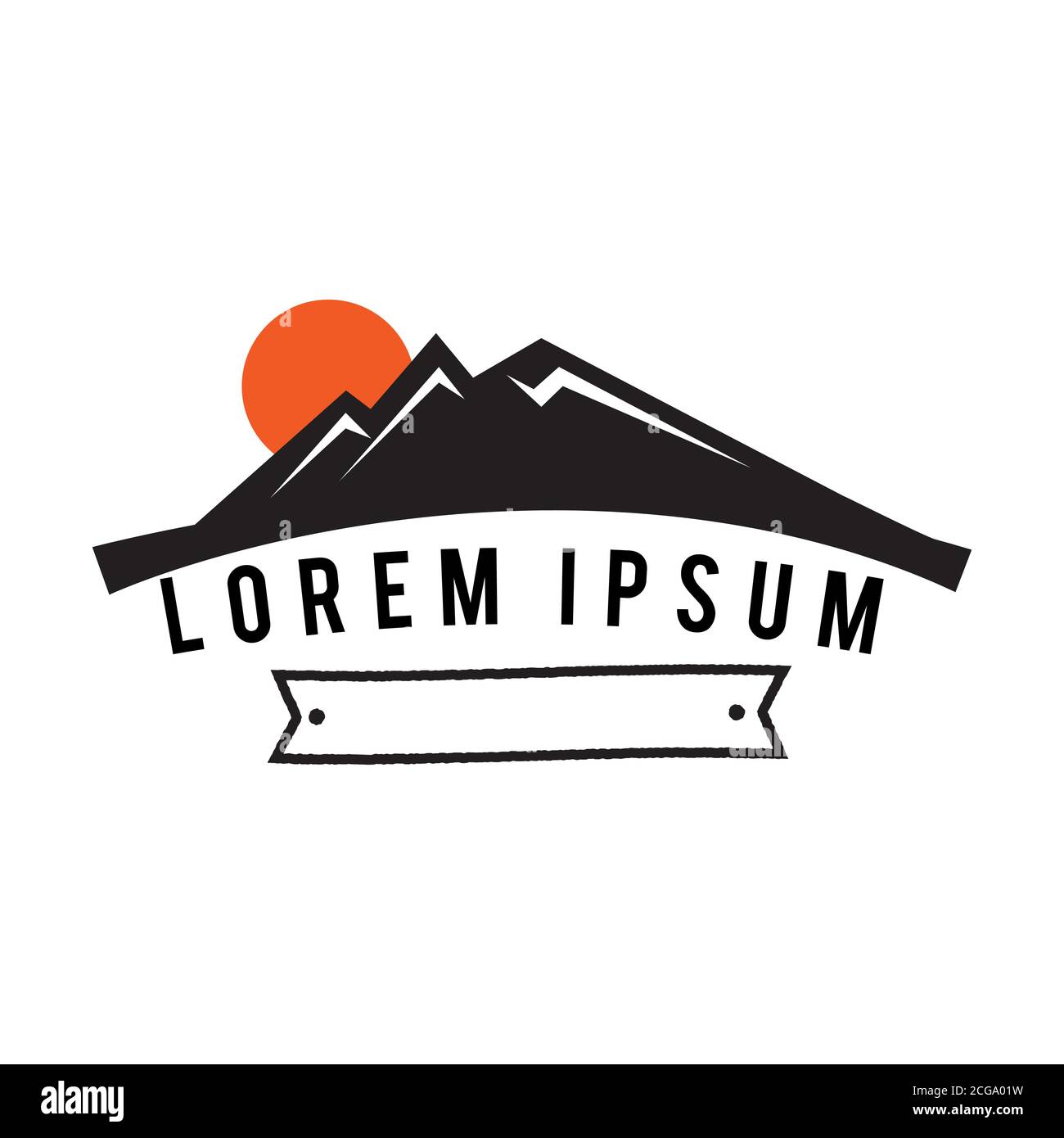 Abstract design mountain for element design. Vector illustration EPS.8 EPS.10 Stock Vector