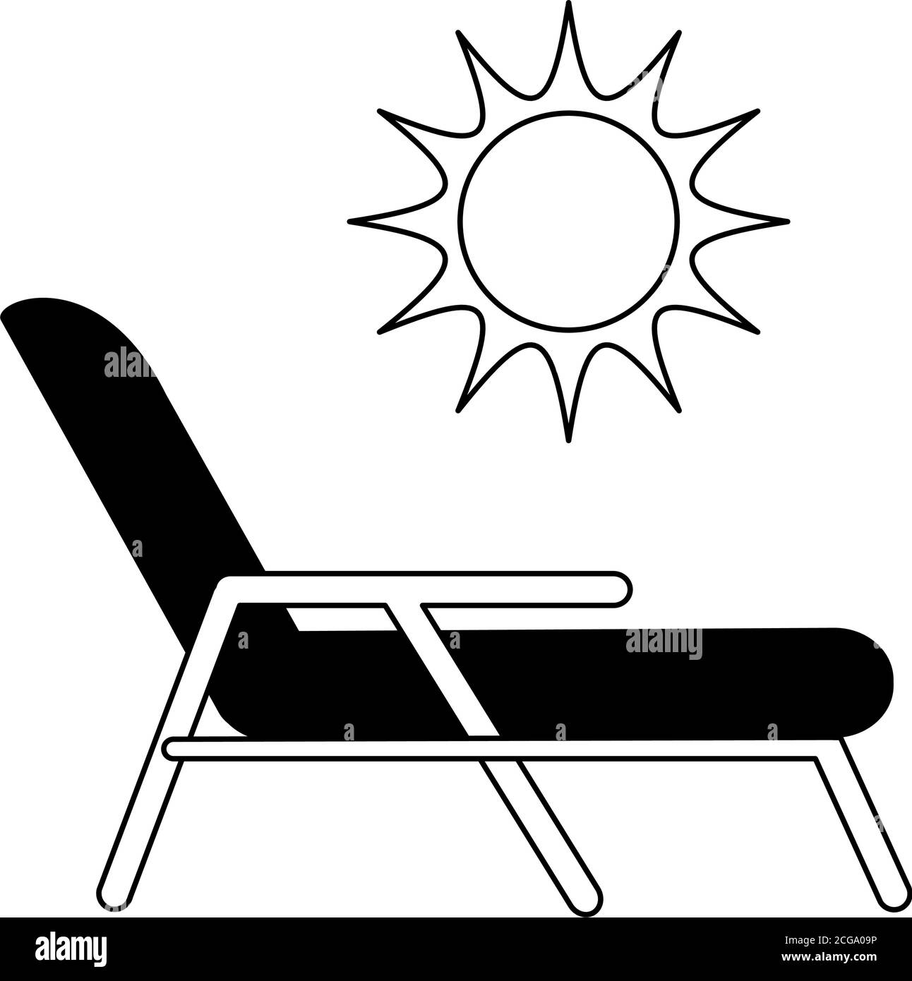 Special deck chair Stock Vector Images - Alamy