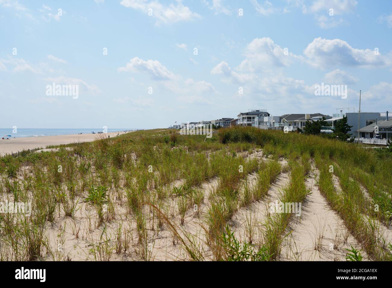 LONG BEACH ISLAND, NJ -4 SEP 2020- View of summer houses on the beach in  Long Beach Island on the Jersey Shore, New Jersey, United States Stock  Photo - Alamy