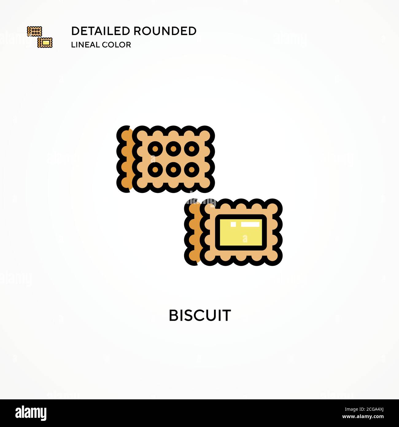 Biscuit vector icon. Modern vector illustration concepts. Easy to edit ...