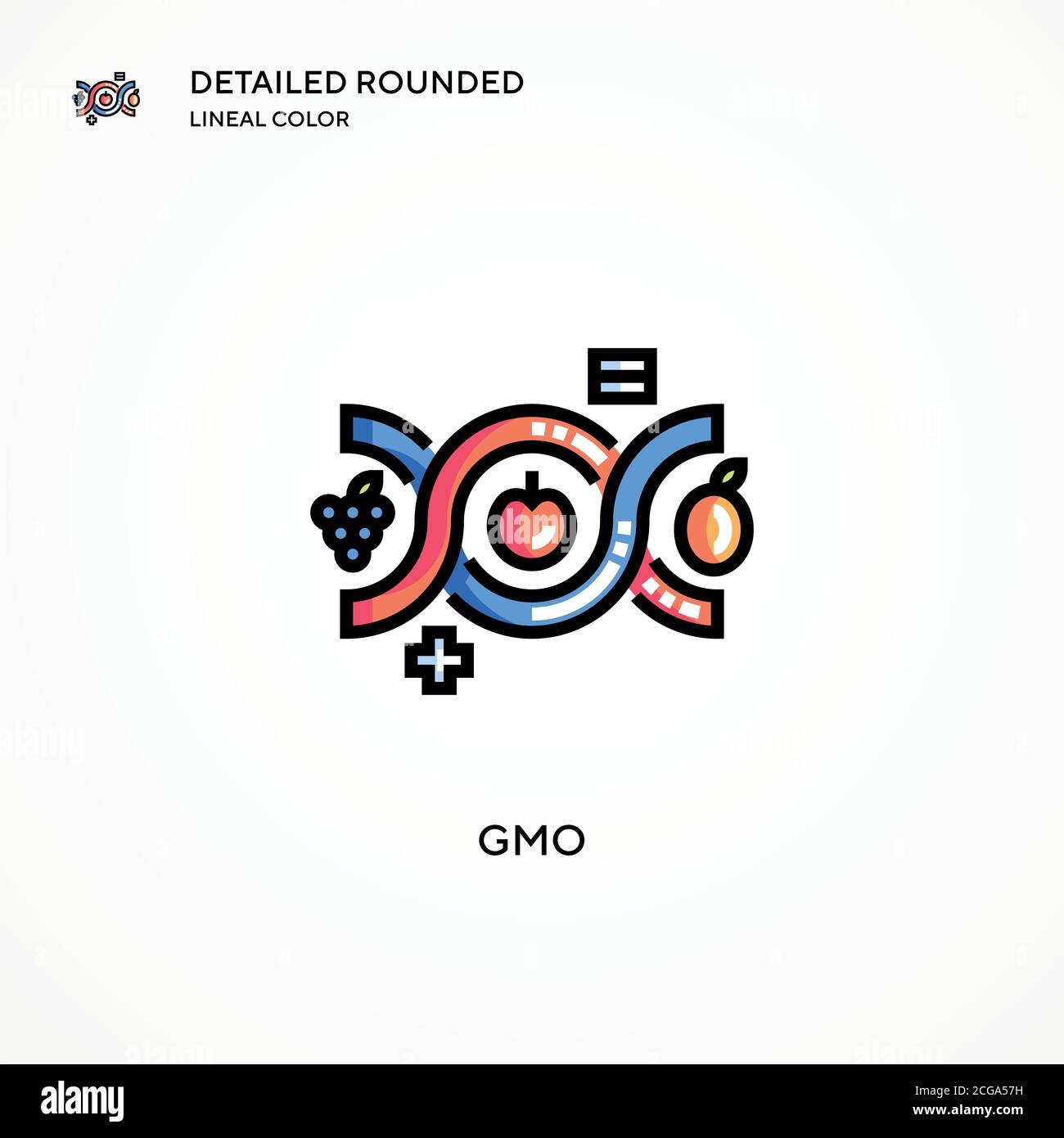 Gmo vector icon. Modern vector illustration concepts. Easy to edit and customize. Stock Vector