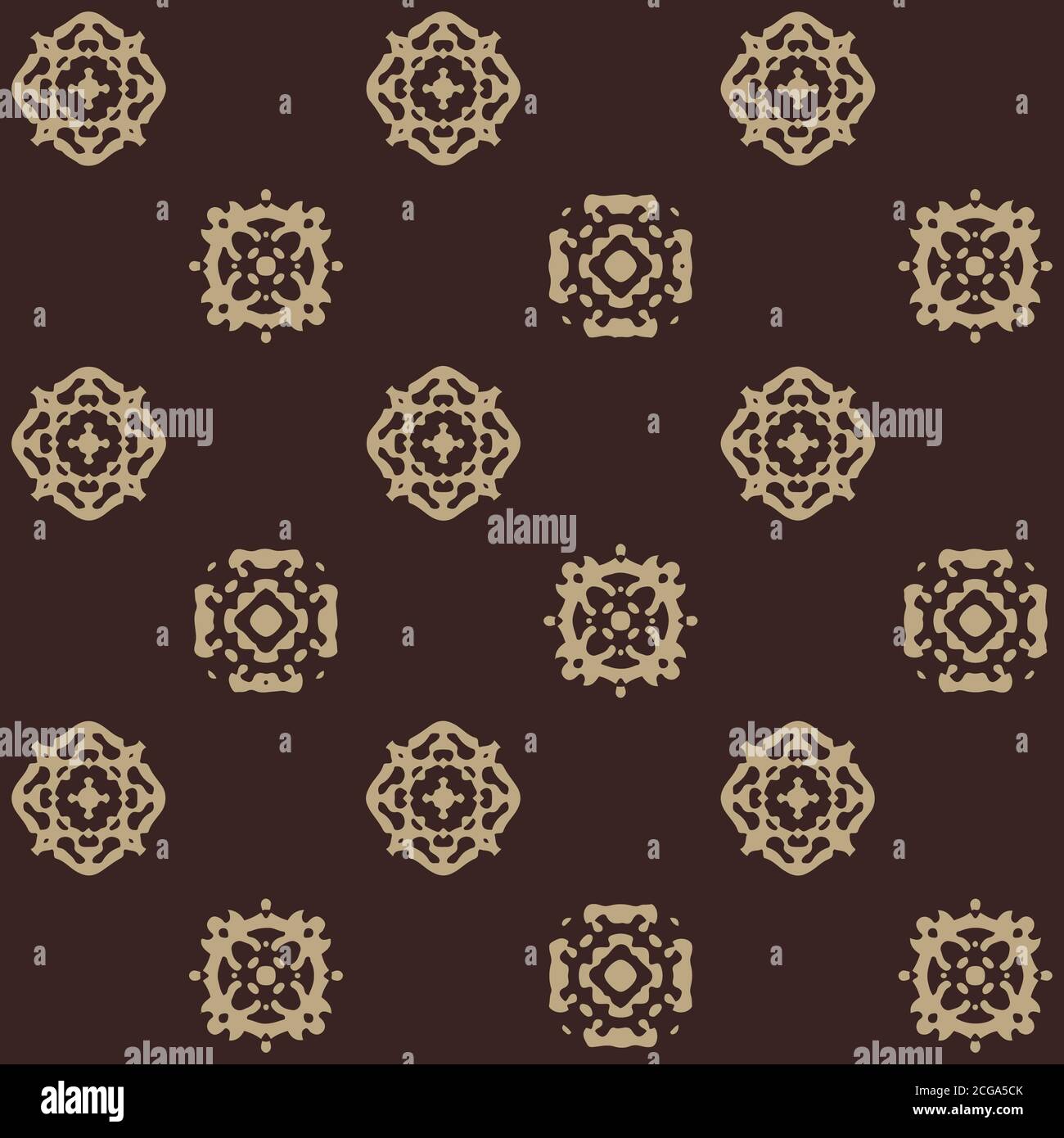 Ornament Seamless Vector Pattern - Repeating ornament for textile, wraping paper, fashion etc. Stock Vector
