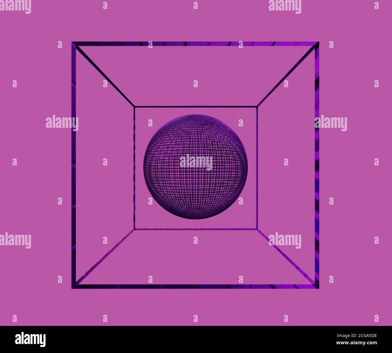 3d render wireframe network sphere hi-res stock photography and images ...